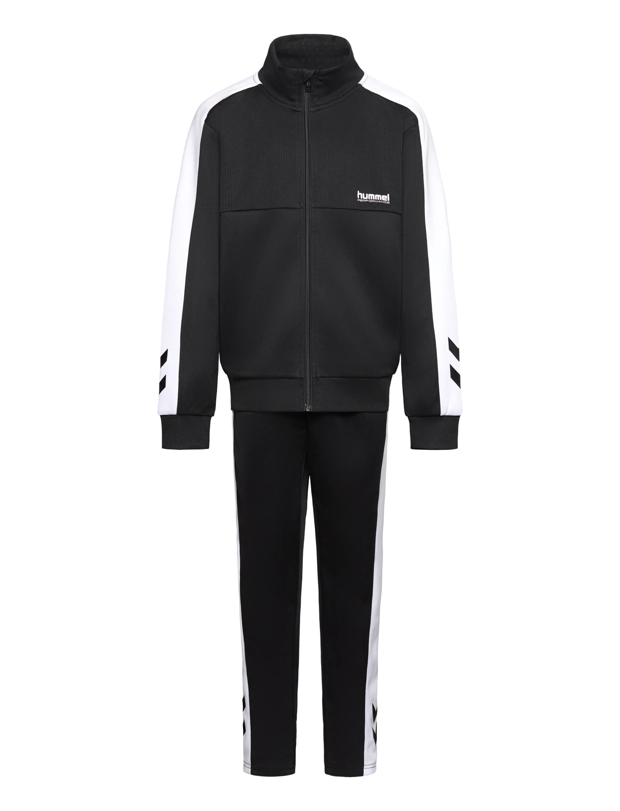 Hummel Hmljr Colorblock Tracksuit, 104, Sets, Schwarz - Tracksuits, Kinder