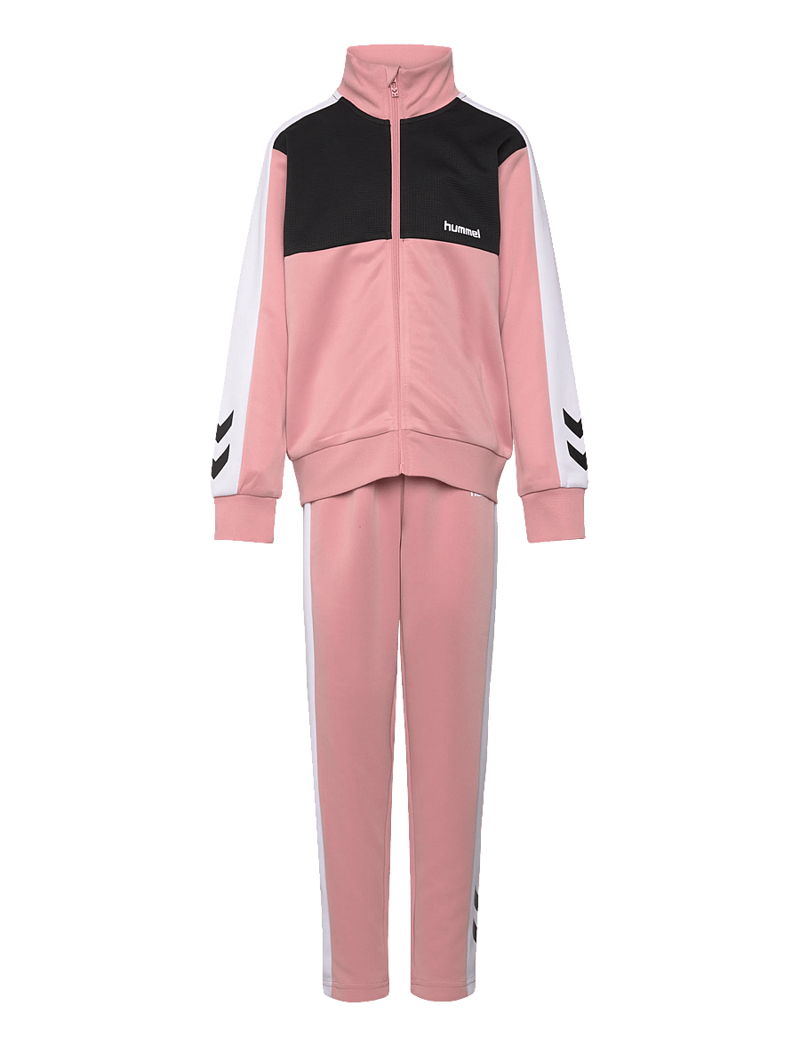 Hummel - hmlJR COLORBLOCK TRACKSUIT - bridal rose - 0