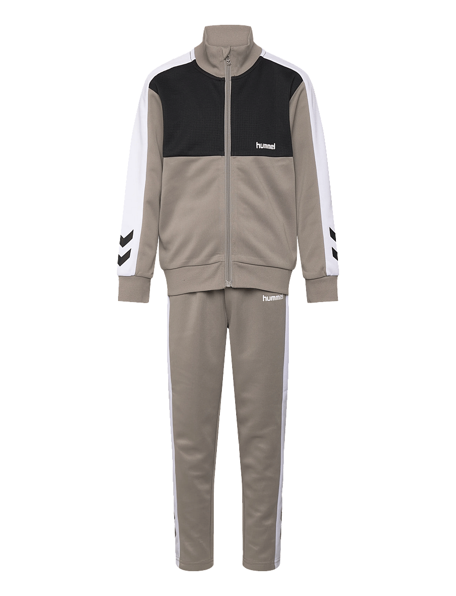 Hummel - hmlJR COLORBLOCK TRACKSUIT - rock ridge - 0