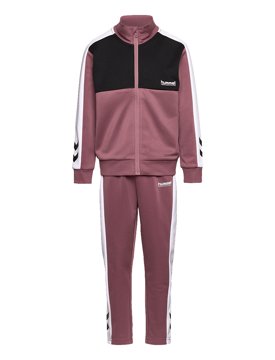 Hummel - hmlJR COLORBLOCK TRACKSUIT - wistful mauve - 0