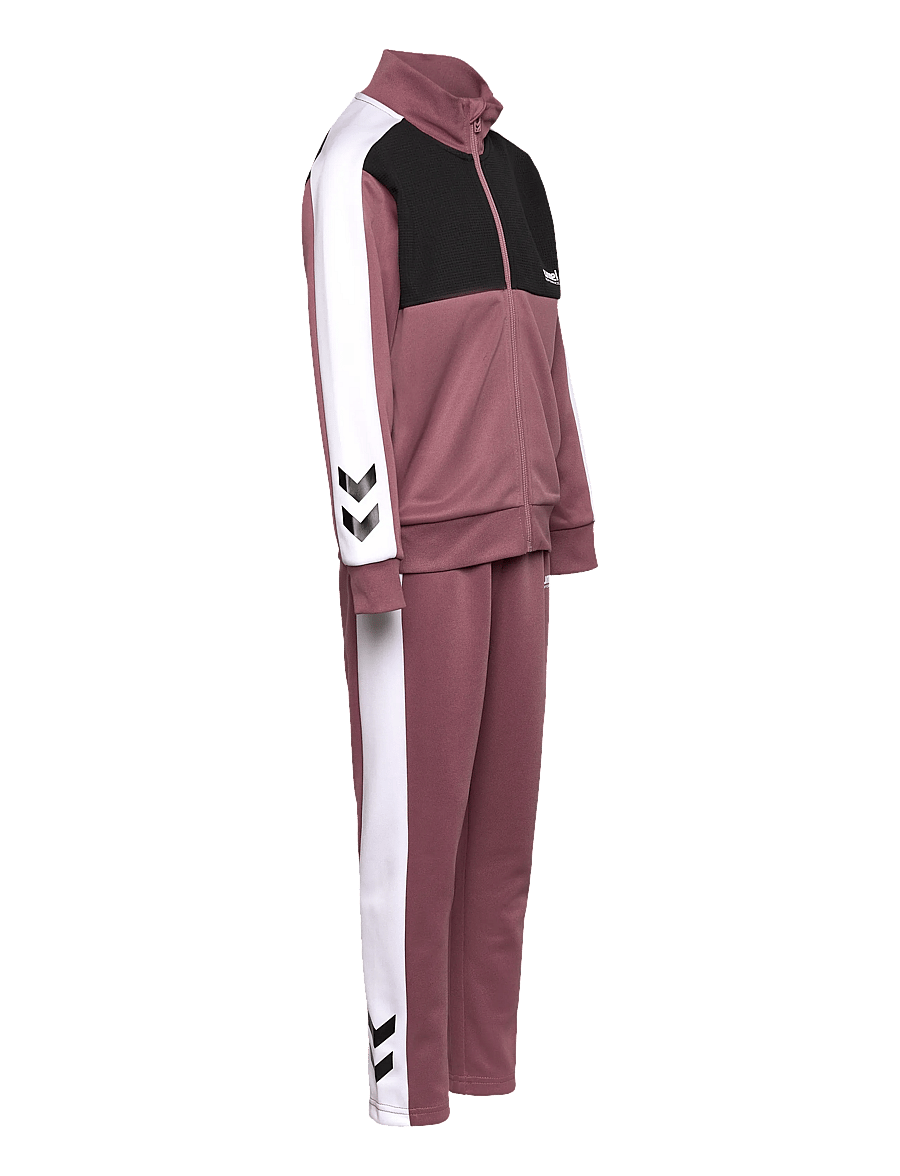 Hummel - hmlJR COLORBLOCK TRACKSUIT - wistful mauve - 2