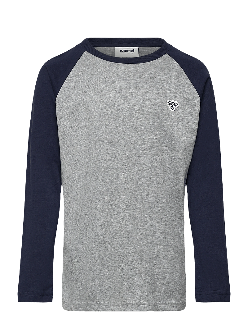 Hummel - hmlJR RAGLAN LOOSE T-SHIRT L/S BEE - langärmelig - dress blues - 0