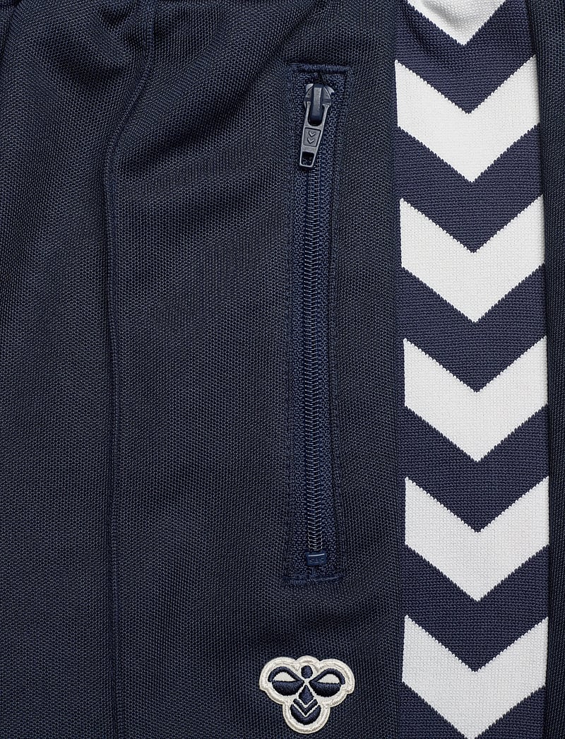 Hummel - hmlJR ARCHIVE REGULAR POLY PANTS - sportiska stila bikses - dress blues - 4