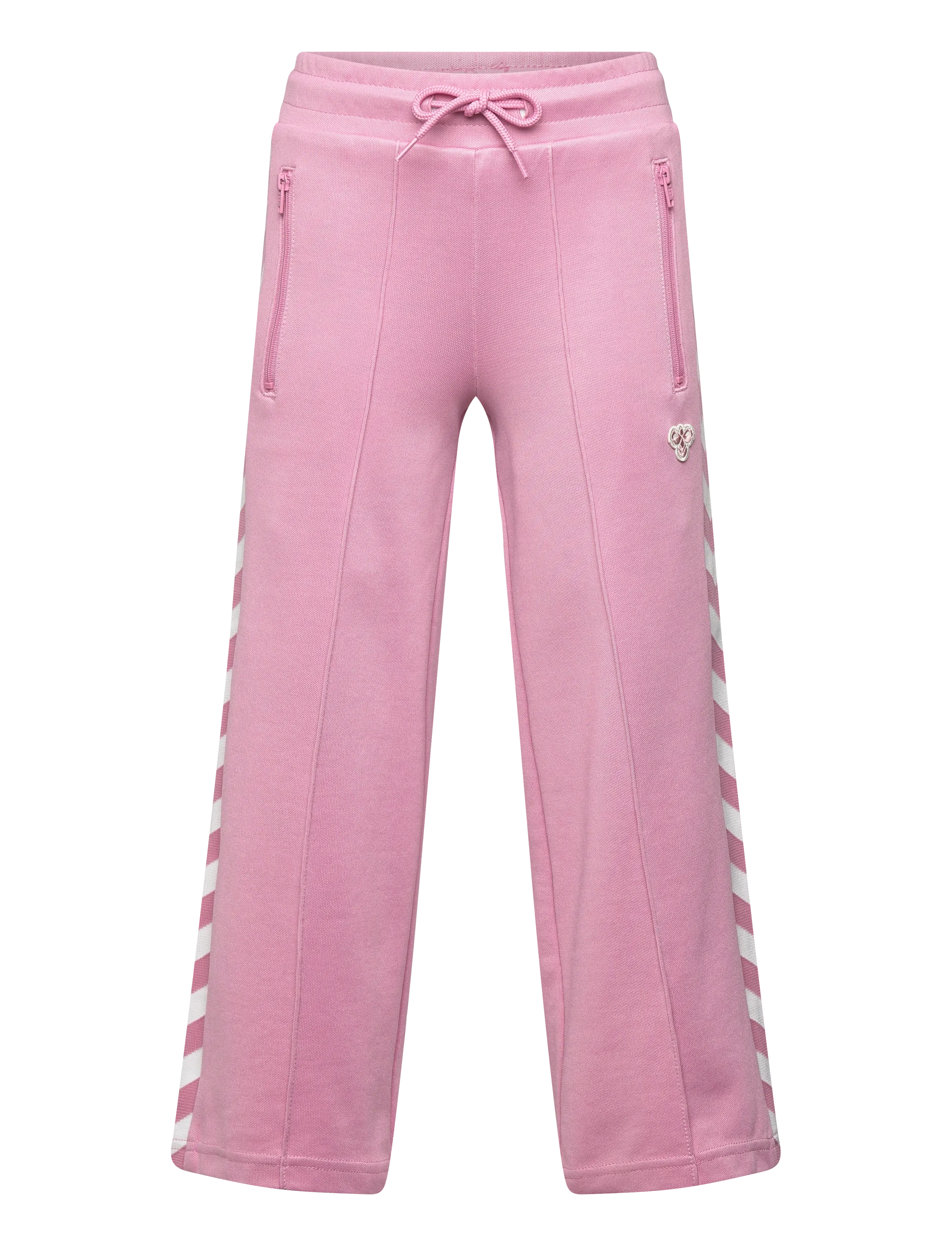 Hummel hmlJR ARCHIVE WIDE LEG POLY PANTS - Hummel - POLIGNAC / pink/rose