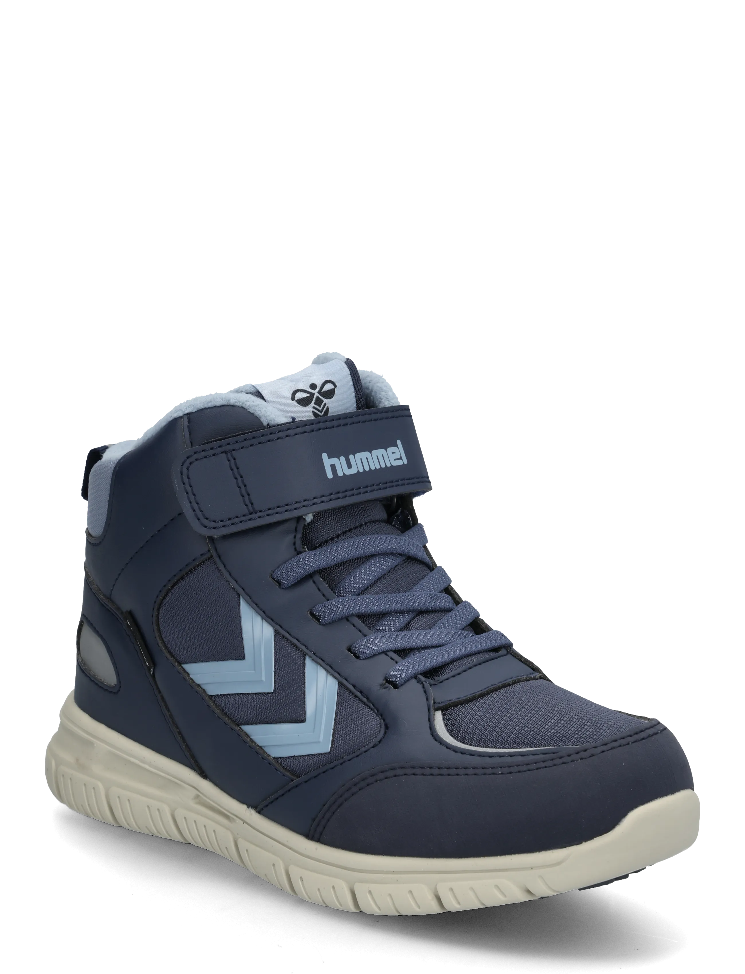Hummel X-Light 2.0 Mid Tex Jr, Kinder, Kinder Mid Top Sneaker, Marineblau, Gr.28