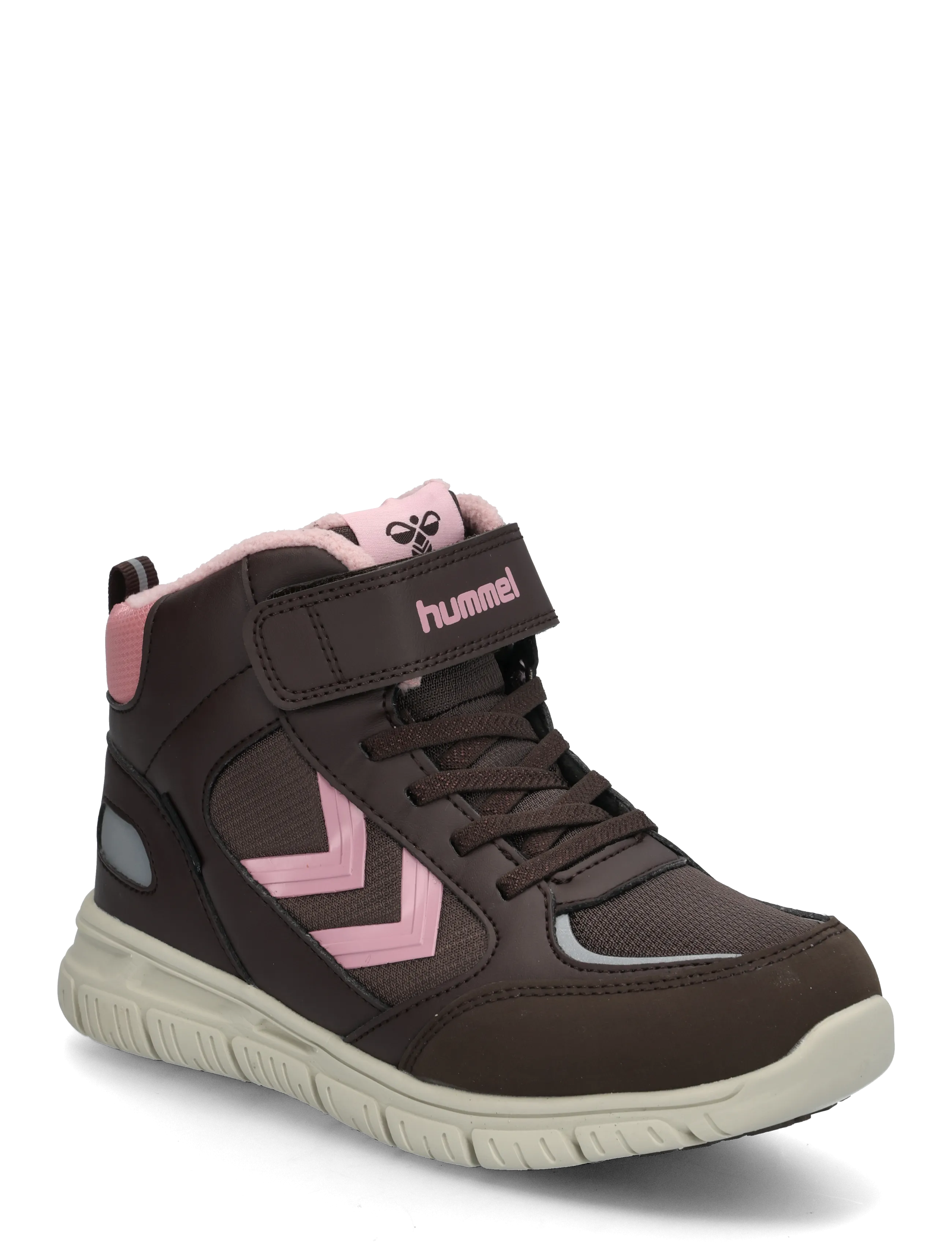 Hummel X-Light 2.0 Mid Tex Jr, Kinder, Kinder Mid Top Sneaker, Braun, Gr: 31