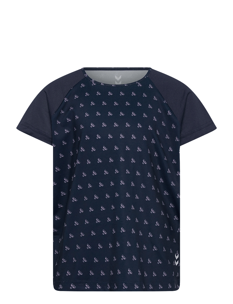 Hummel - hmlJR MIX T-SHIRT S/S - lühikeste varrukatega t-särgid - black iris - 0