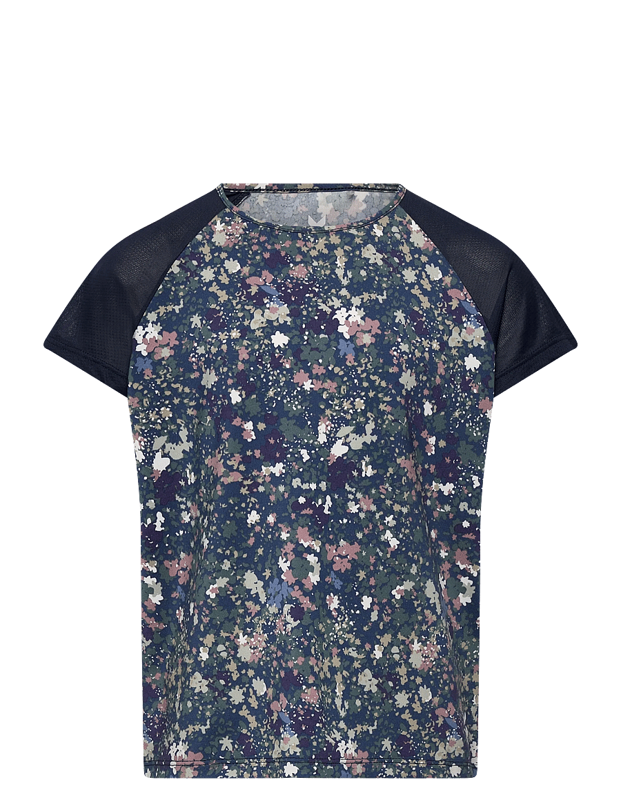 Hummel - hmlJR MIX T-SHIRT S/S - lühikeste varrukatega t-särgid - dress blues/riverside - 0