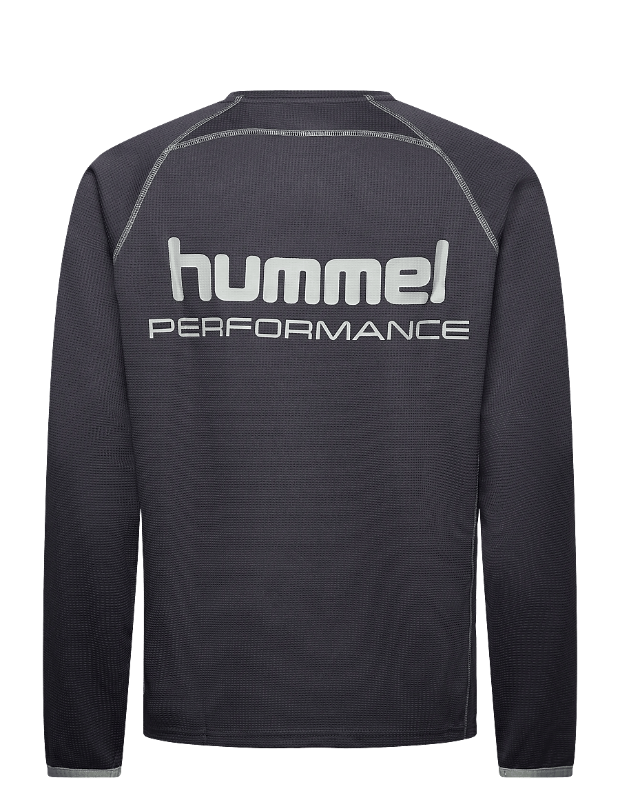 Hummel - hmlPULSE PERFORMANCE MIDLAYER - langærmede t-shirts - ebony - 1