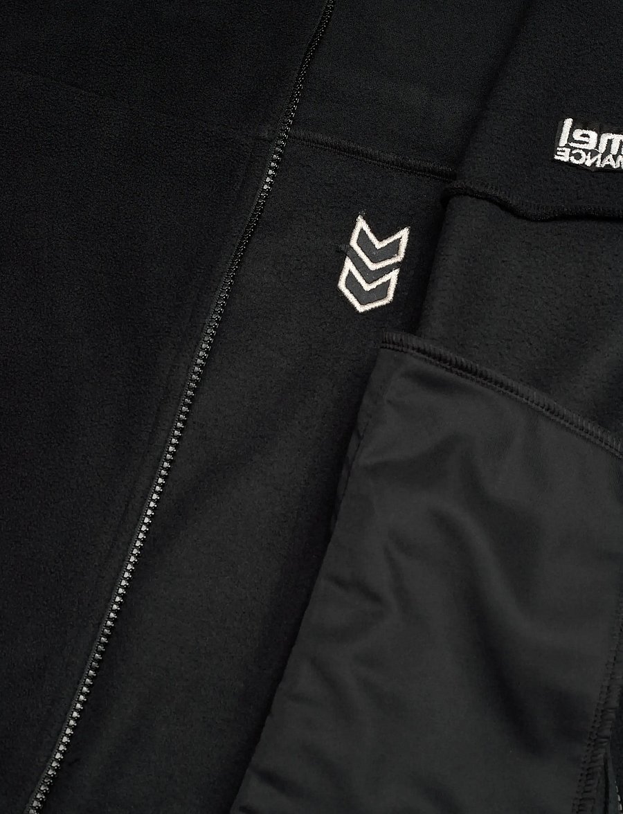 Hummel - hmlPULSE FLEECE JACKET - fleece og mellemlag - black - 4