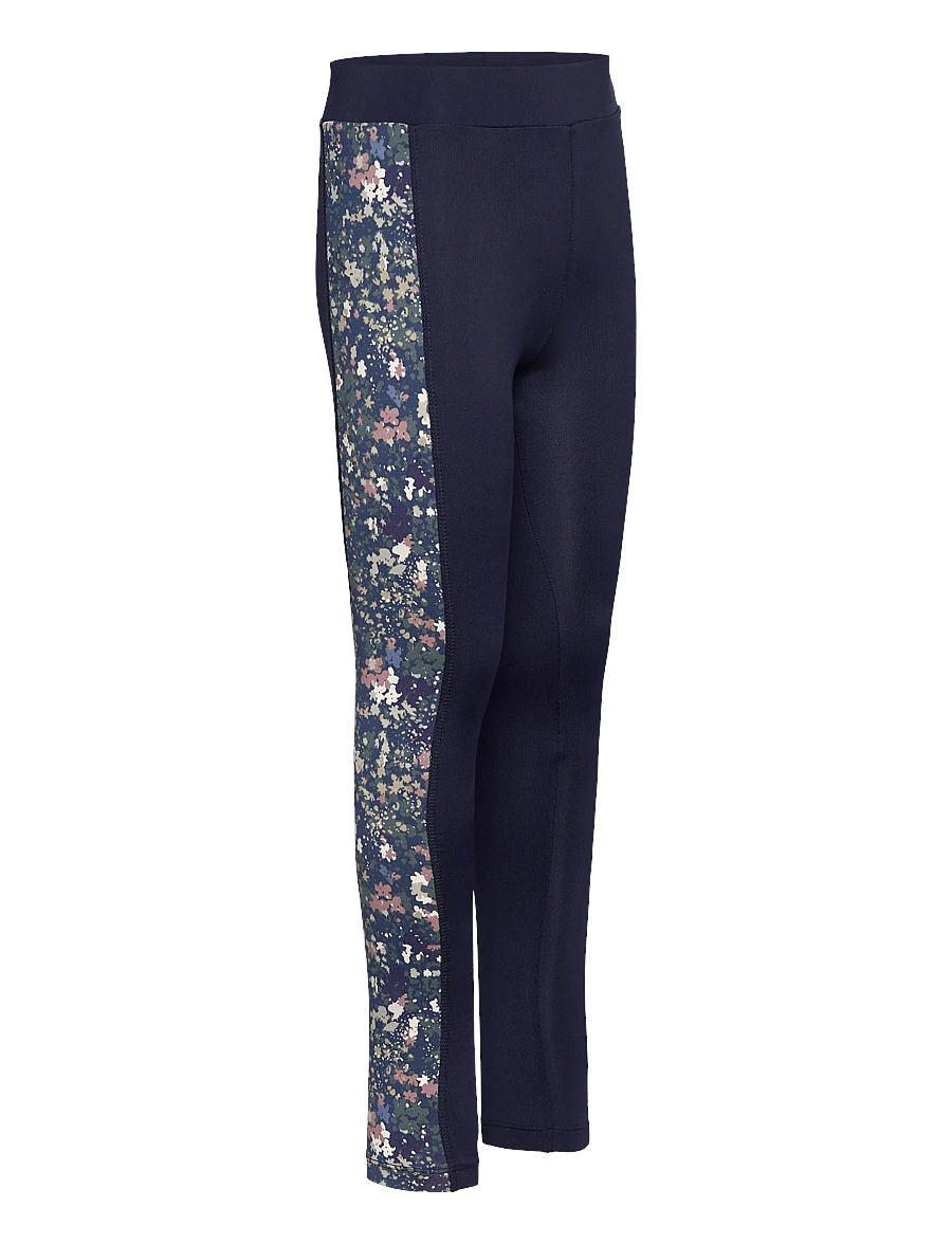 Hummel - hmlJR MIX MID WAIST TIGHTS - leggings - dress blues/riverside - 2