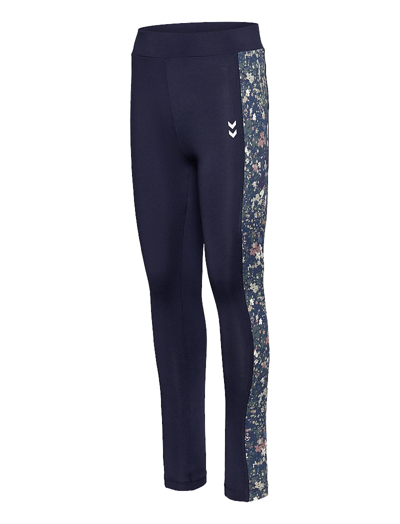 Hummel - hmlJR MIX MID WAIST TIGHTS - leggings - dress blues/riverside - 3