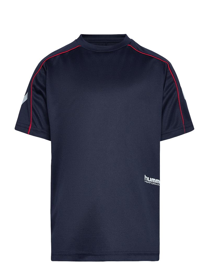 Hummel - hmlJR T-SHIRT S/S - sportoberteile - dress blues - 0