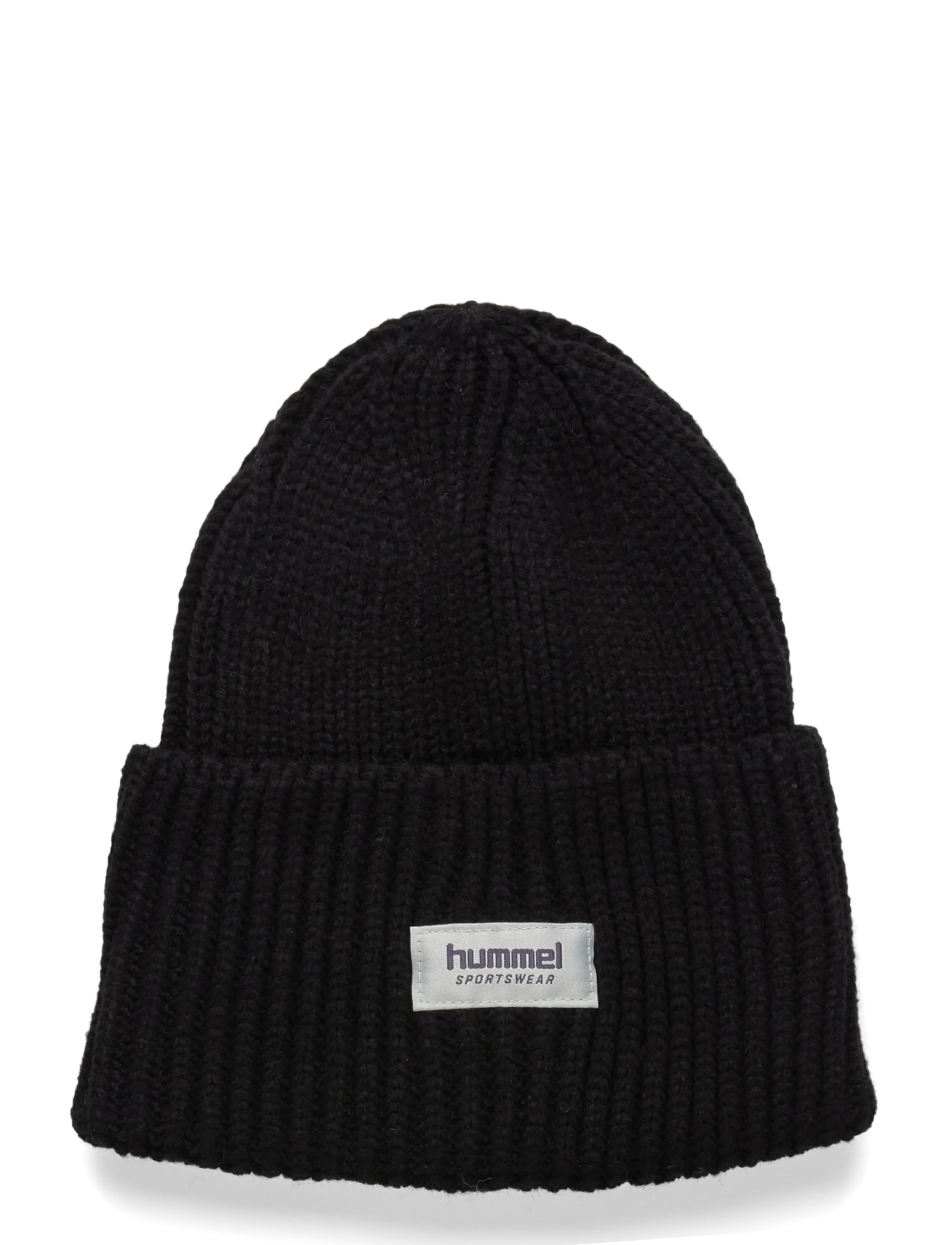 Hummel Hmljr Heavy Rib Knit Beanie, One Size, Black, Huer > Beanie, Børn