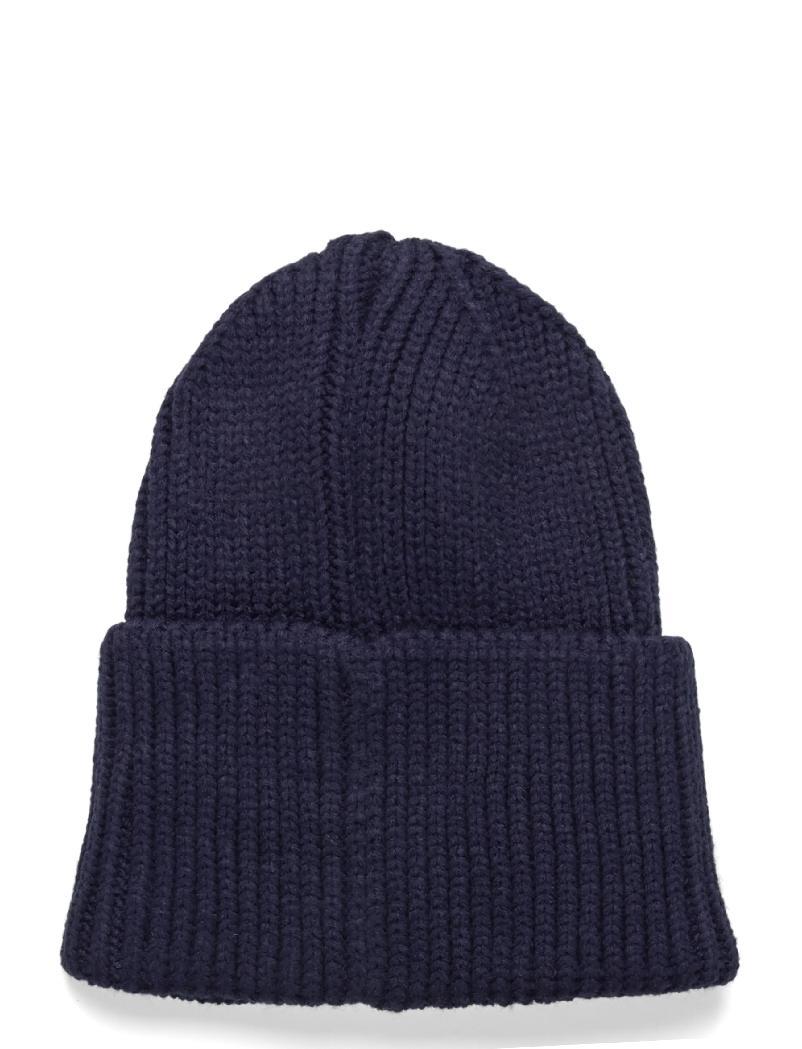 Hummel - hmlJR HEAVY RIB KNIT BEANIE - beanie mütsid - dress blues - 1