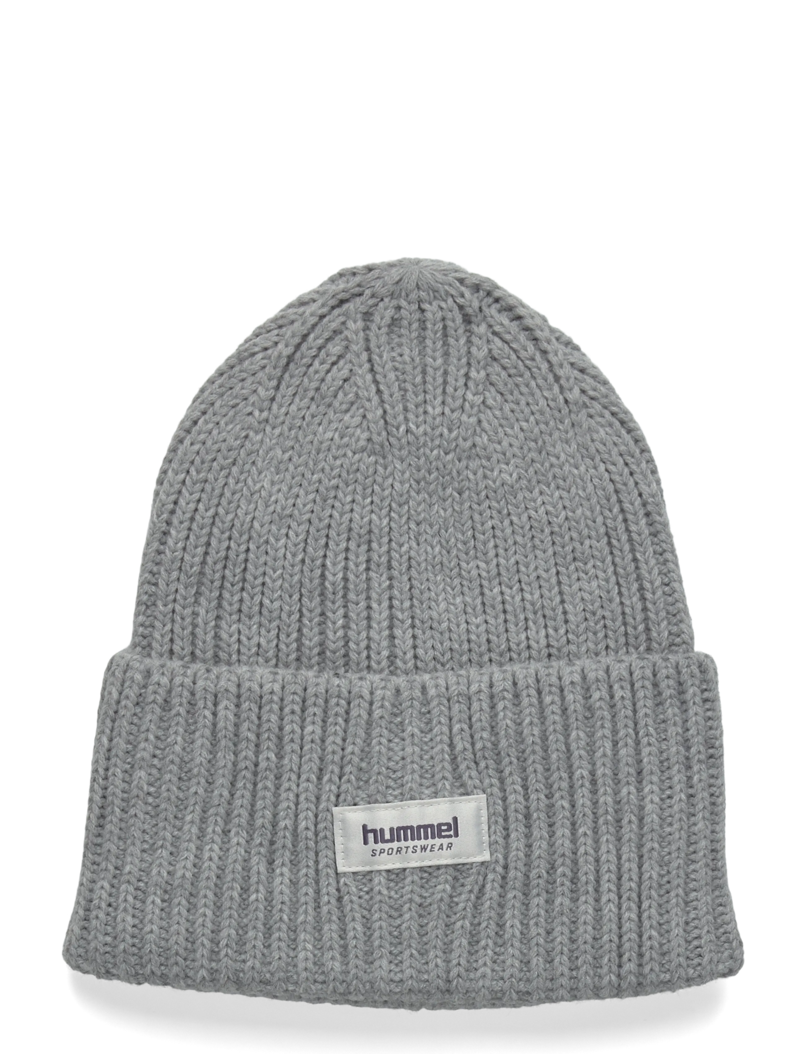 Hummel hmlJR HEAVY RIB KNIT BEANIE - Hummel - GREY MELANGE / grey