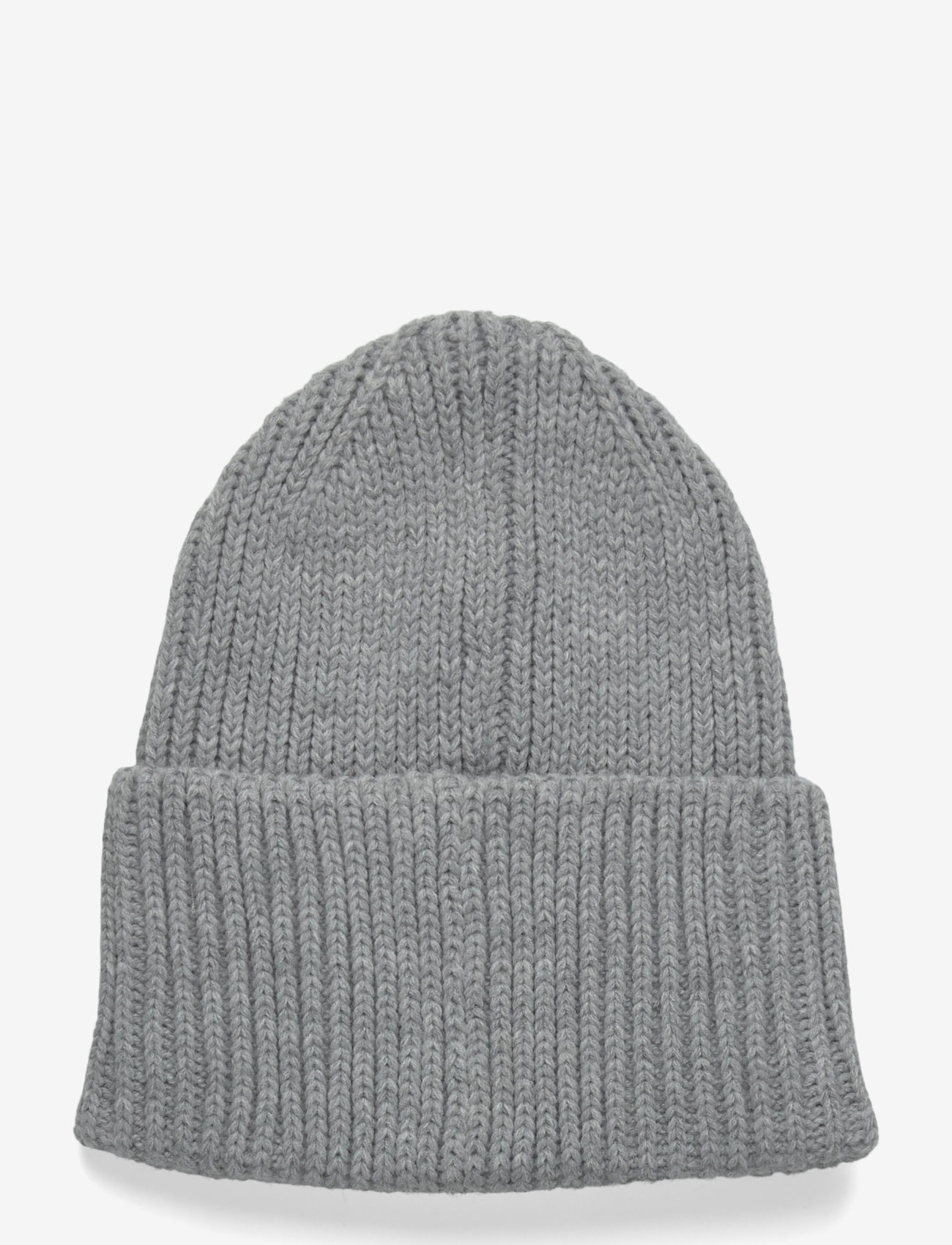 Hummel - hmlJR HEAVY RIB KNIT BEANIE - beanies - grey melange - 1
