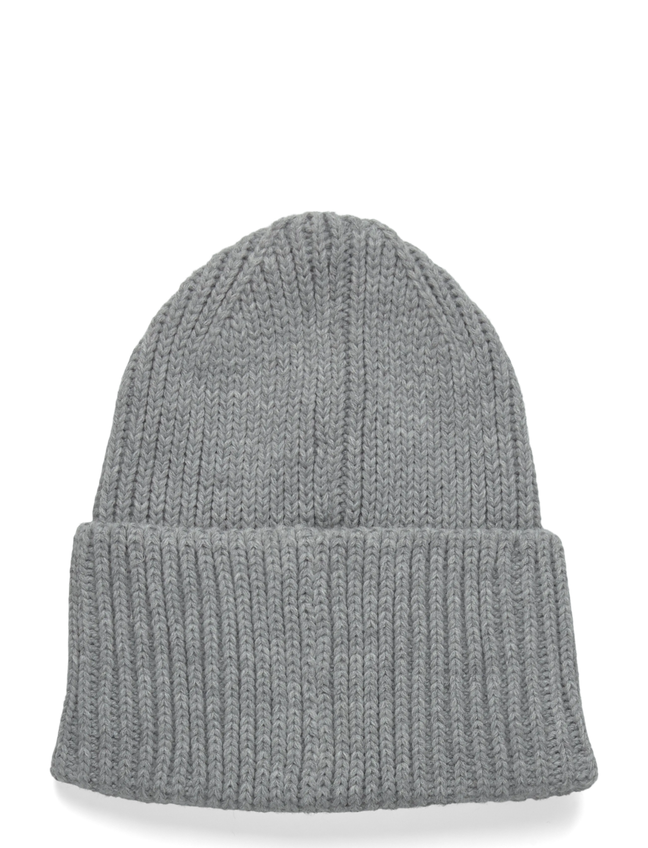 Hummel - hmlJR HEAVY RIB KNIT BEANIE - bonnets - grey melange - 1