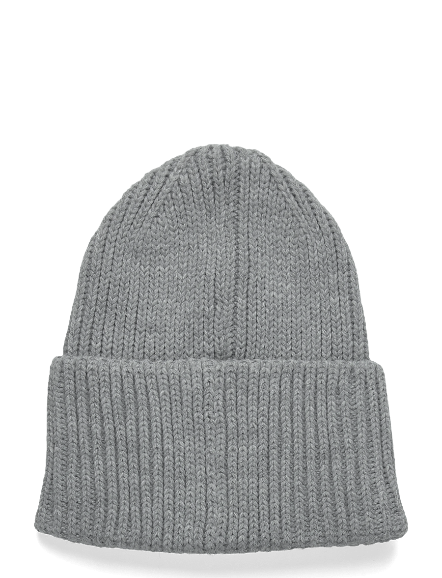 Hummel - hmlJR HEAVY RIB KNIT BEANIE - beanies - grey melange - 1