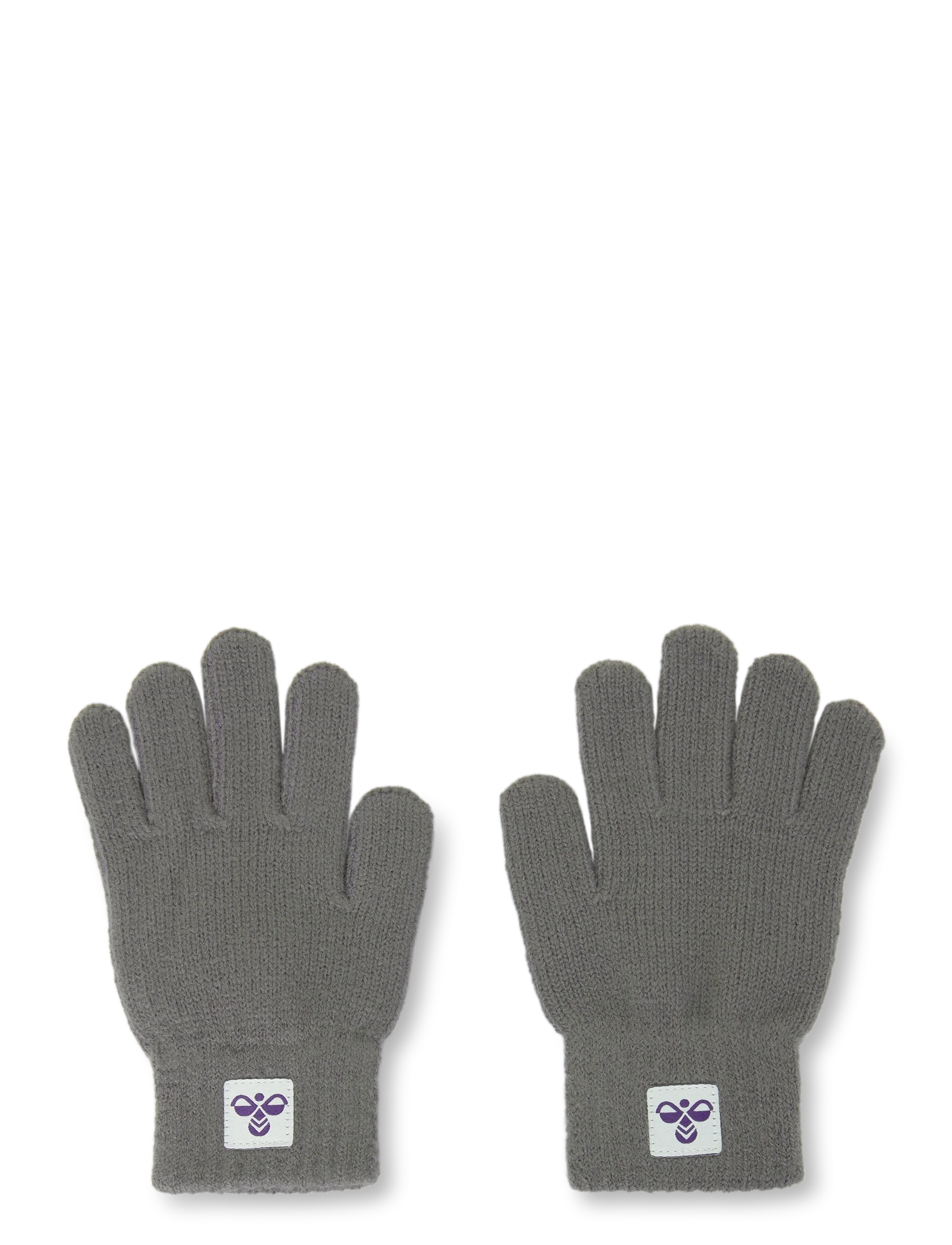 Hummel hmlJR KNIT GLOVES 2-PACK - Accessoires - DARK GULL GRAY / grey