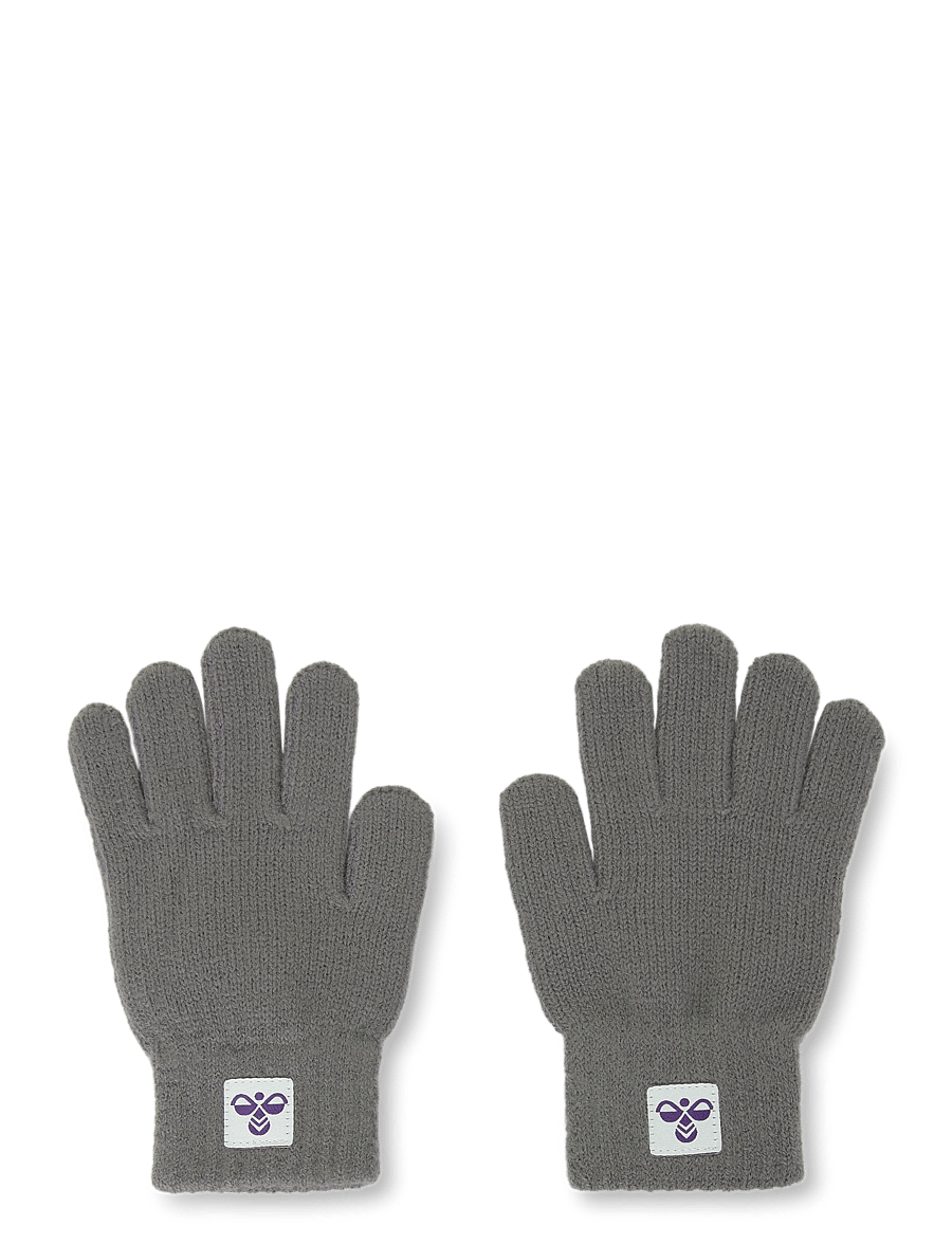 Hummel - hmlJR KNIT GLOVES 2-PACK - zemākās cenas - dark gull gray - 0