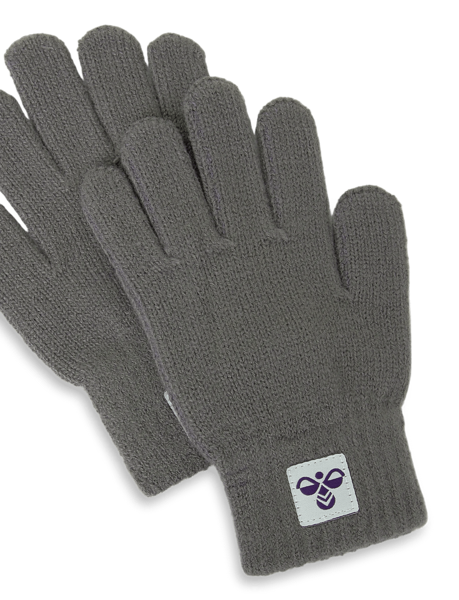 Hummel - hmlJR KNIT GLOVES 2-PACK - zemākās cenas - dark gull gray - 2