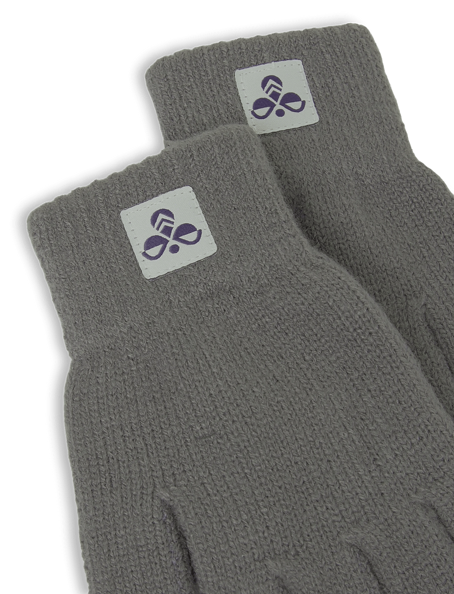 Hummel - hmlJR KNIT GLOVES 2-PACK - zemākās cenas - dark gull gray - 3