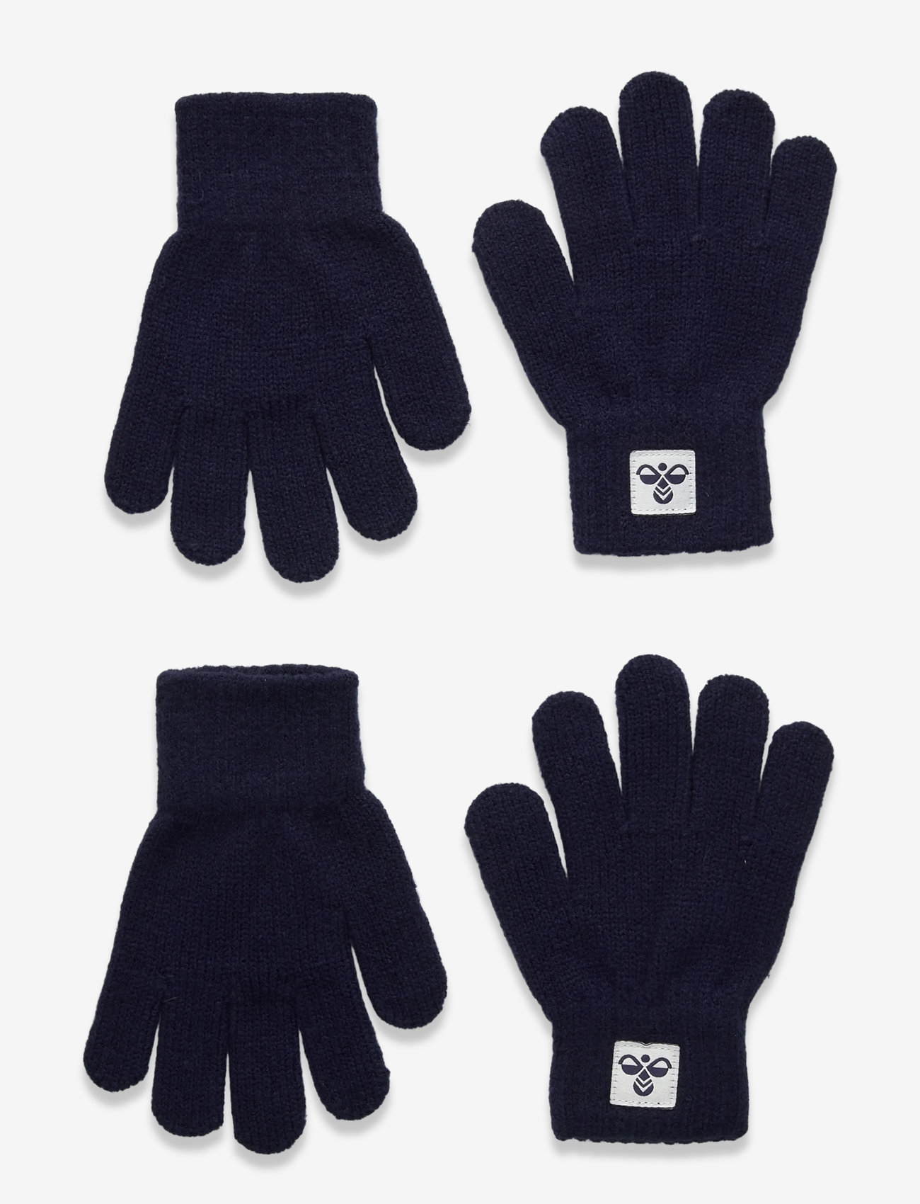 Hummel - hmlJR KNIT GLOVES 2-PACK - vantar - dress blues - 0