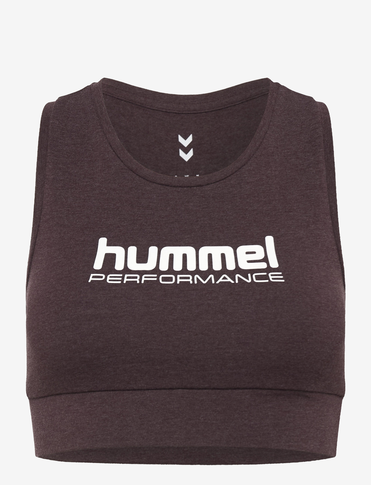 Hummel - hmlPULSE LOGO LIGHT SUPPORT BRA - laveste priser - fudge melange - 0