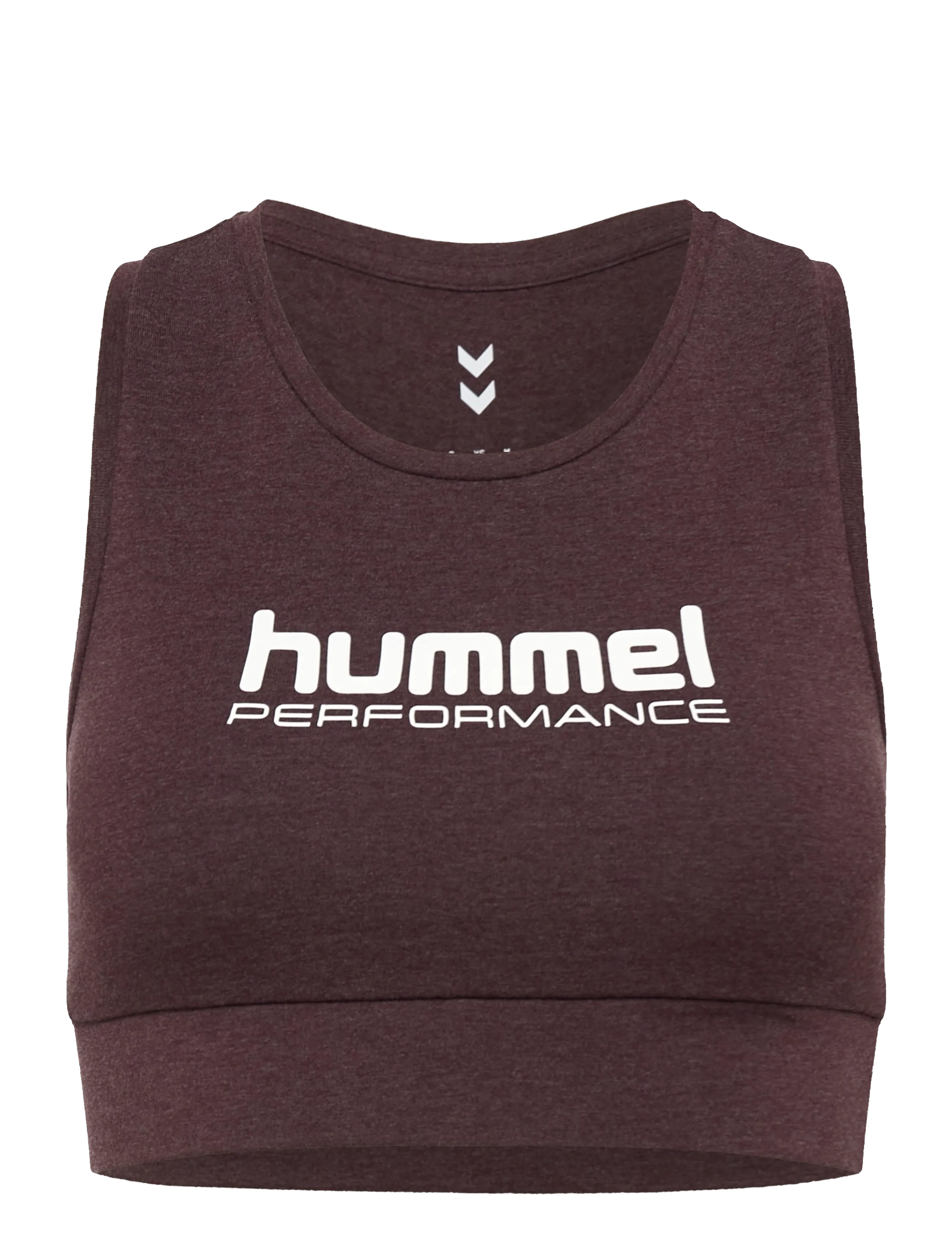 Hummel hmlPULSE LOGO LIGHT SUPPORT BRA - Hummel - FUDGE MELANGE / brown