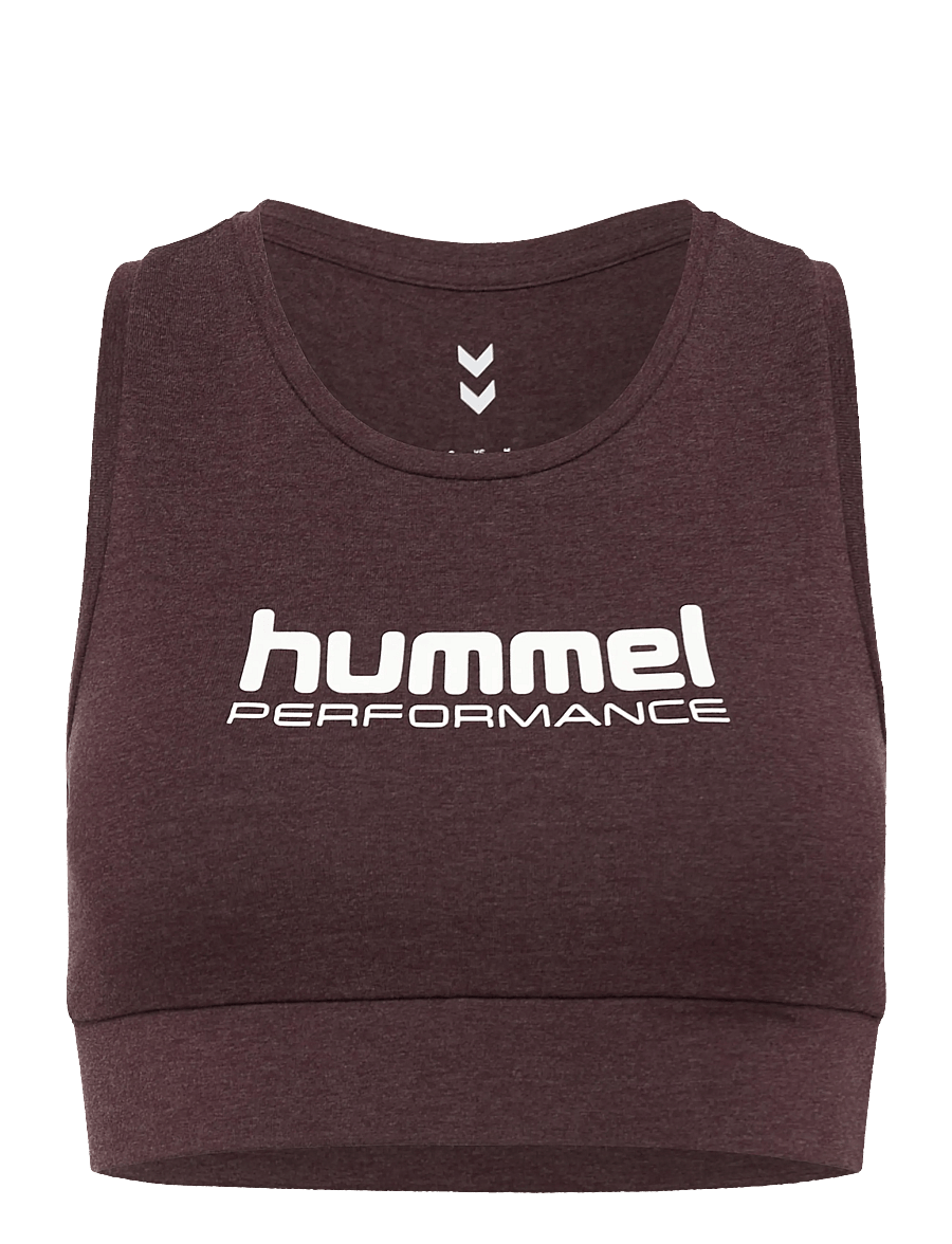 Hummel - hmlPULSE LOGO LIGHT SUPPORT BRA - sport-bhs - fudge melange - 0