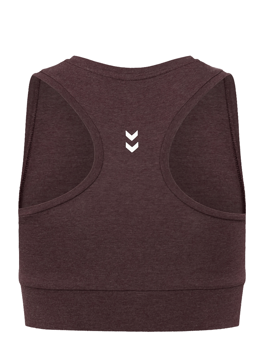 Hummel - hmlPULSE LOGO LIGHT SUPPORT BRA - sport-bhs - fudge melange - 1