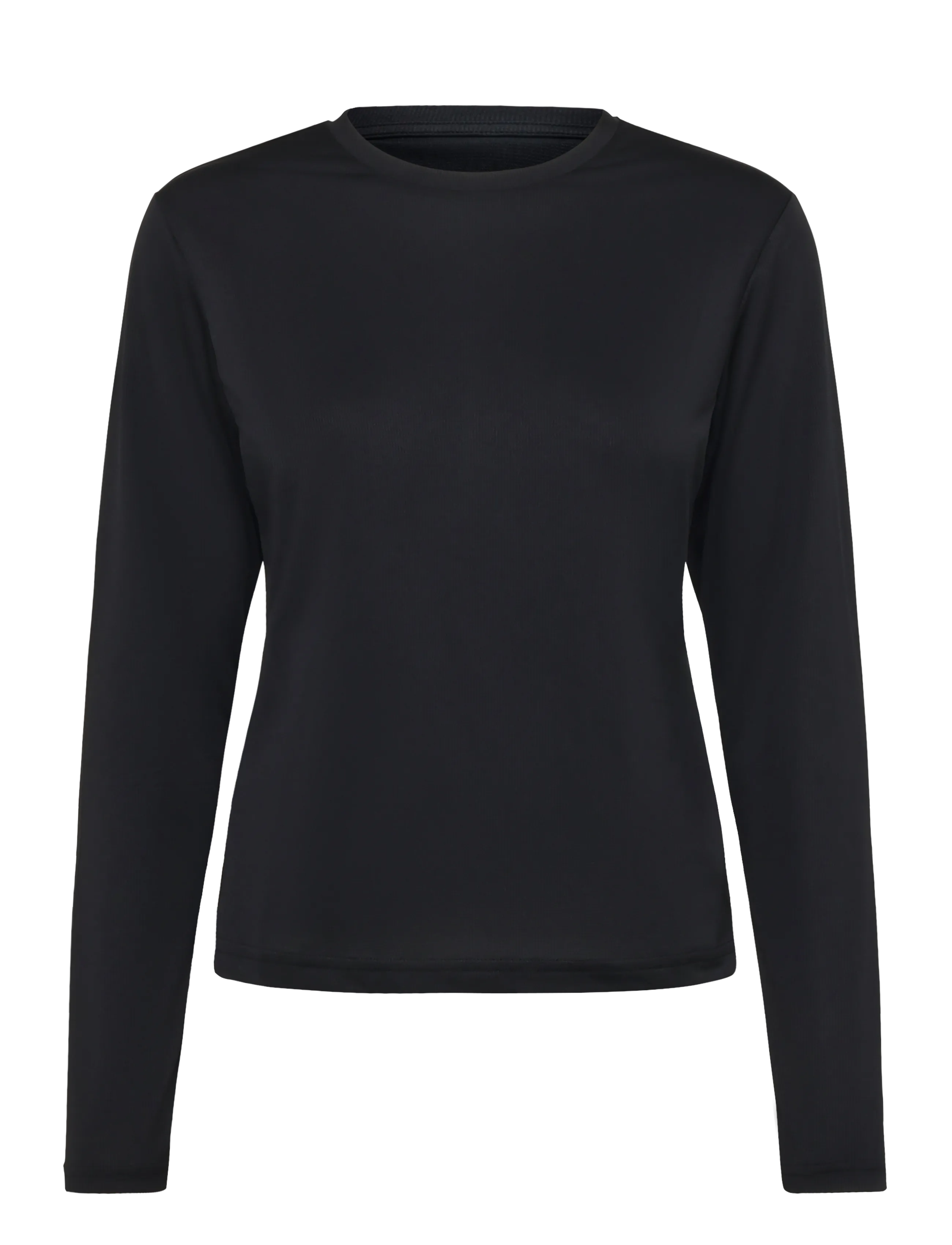 Hummel hmlPULSE WORKOUT W T-SHIRT L/S - Tøj - BLACK / black
