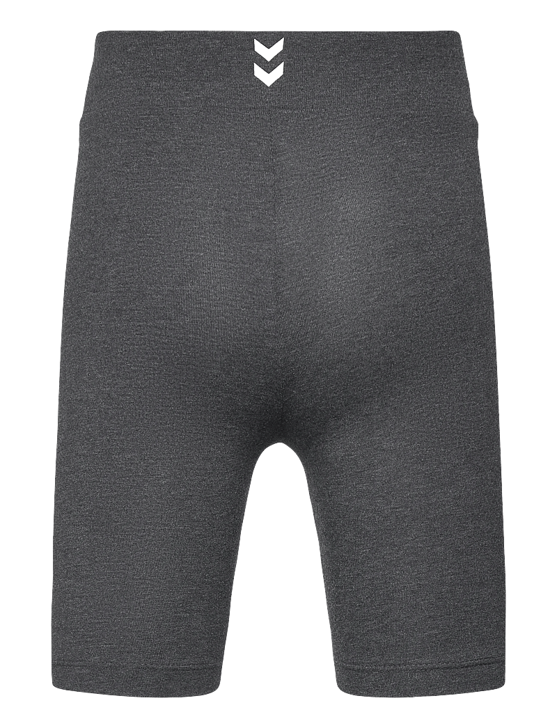 Hummel - hmlJR LOGO SHORT TIGHTS - cykelshorts - black melange - 1