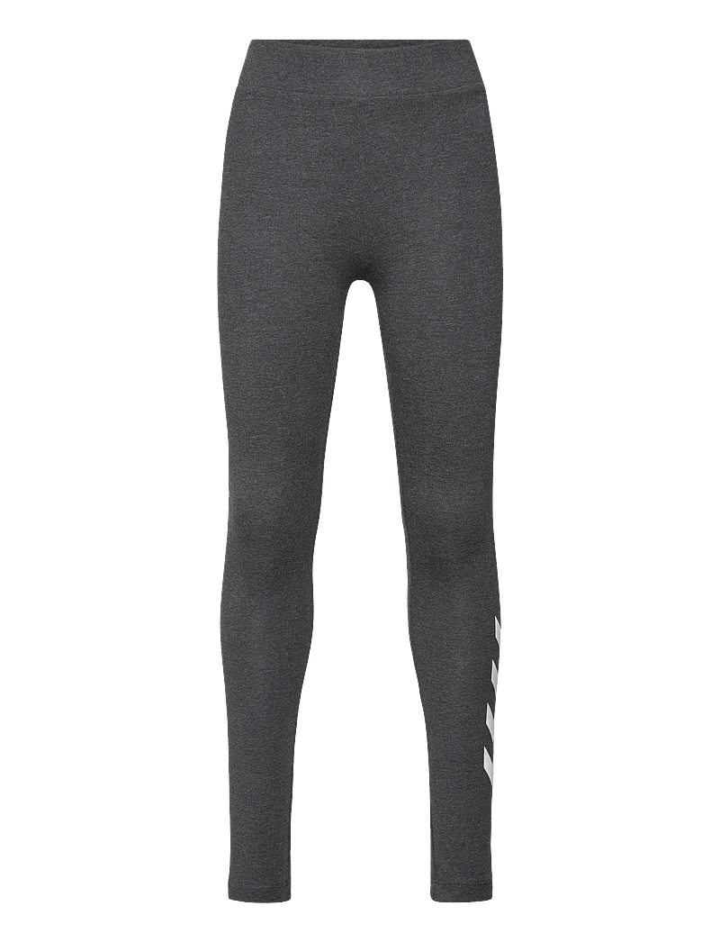 Hummel - hmlJR LOGO TIGHTS - träningstights - black melange - 0