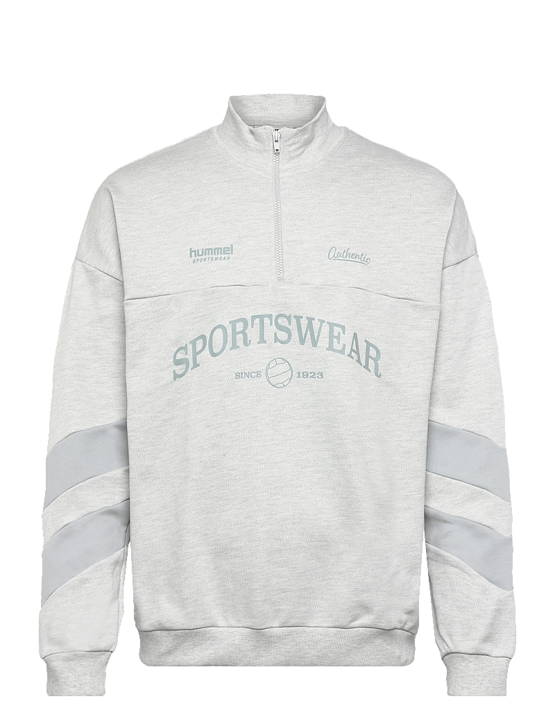 Hummel - hmlOVERSIZED HALFZIP SW - oberteile - light grey melange - 0