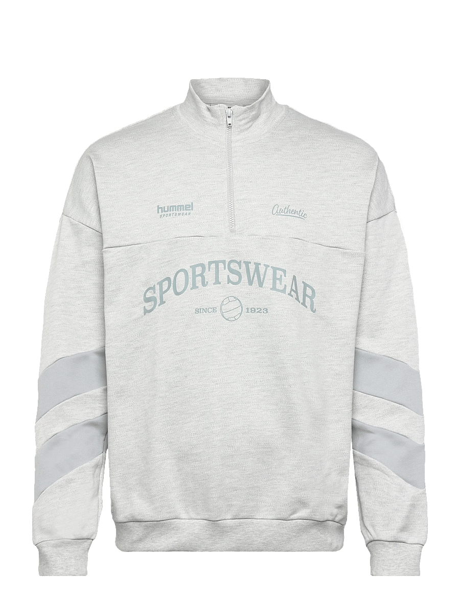 Hummel - hmlOVERSIZED HALFZIP SW - oberteile - light grey melange - 0