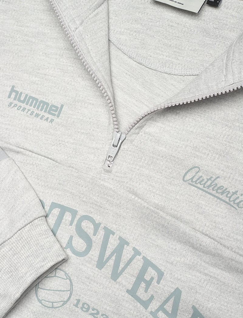 Hummel - hmlOVERSIZED HALFZIP SW - oberteile - light grey melange - 2