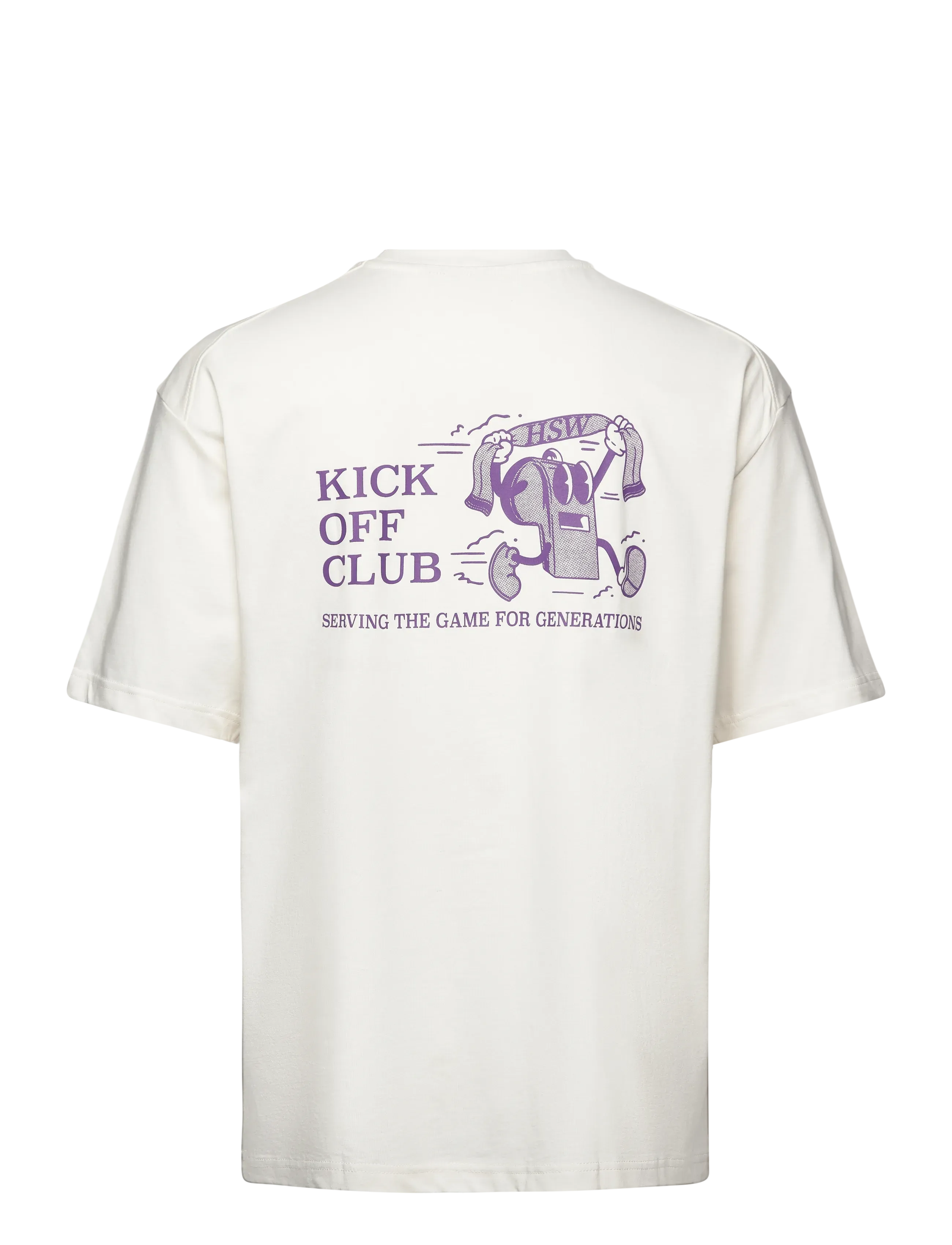 Hummel - hmlLOOSE T-SHIRT S/S WHISTLE - alussärgid ja t-särgid - blanc de blanc/royal purple - 1
