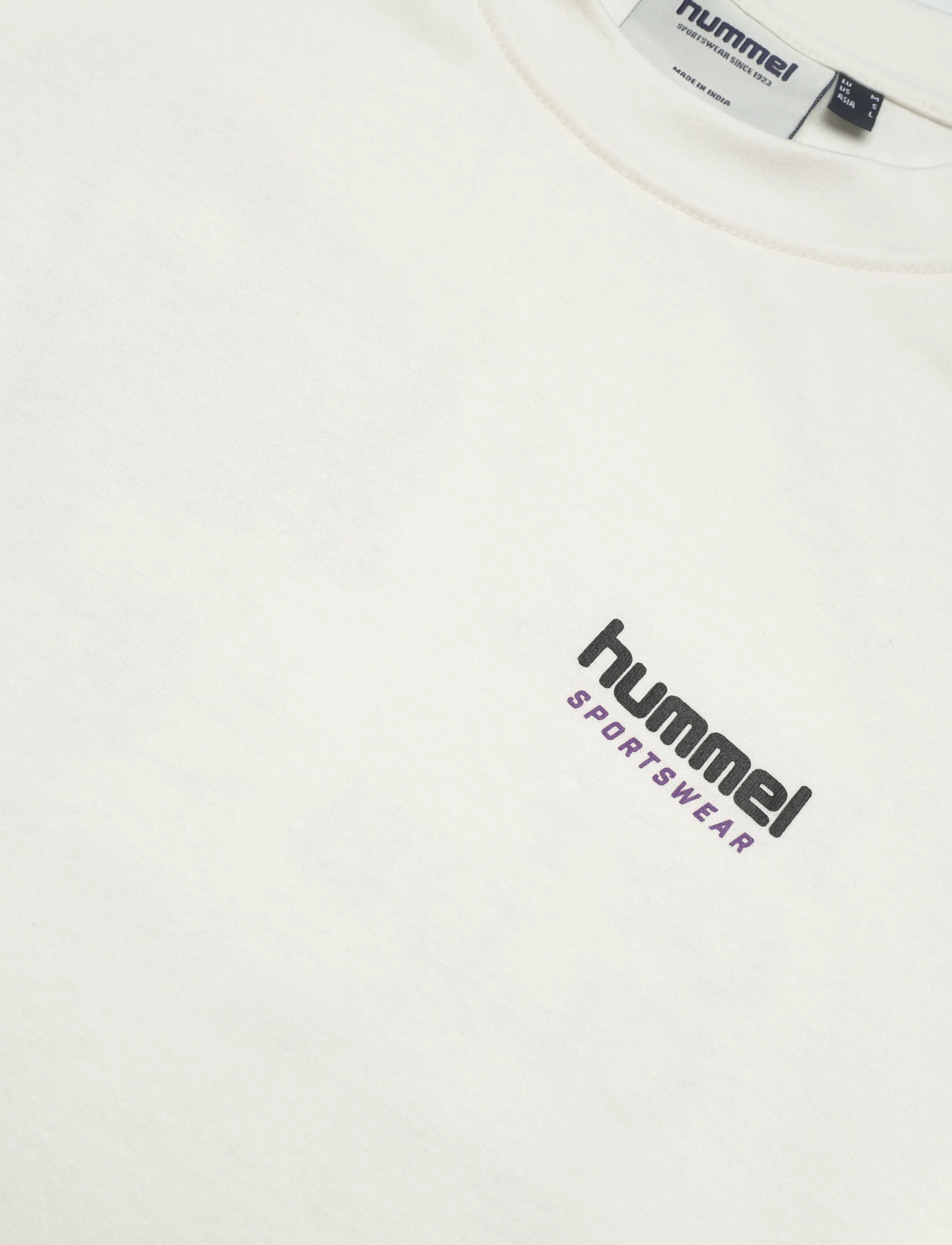 Hummel - hmlLOOSE T-SHIRT S/S WHISTLE - alussärgid ja t-särgid - blanc de blanc/royal purple - 2