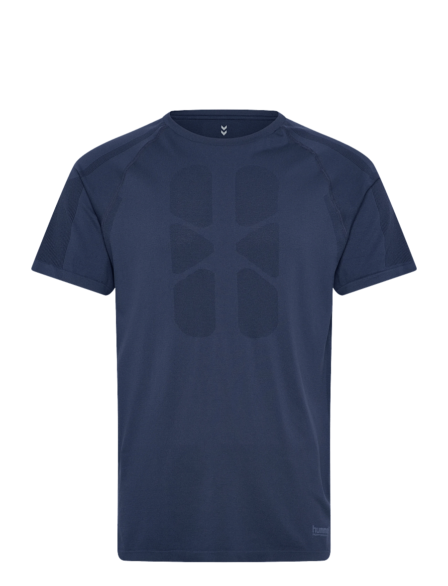 Hummel - hmlHIIT SEAMLESS T-SHIRT S/S - t-shirts - dress blues - 0