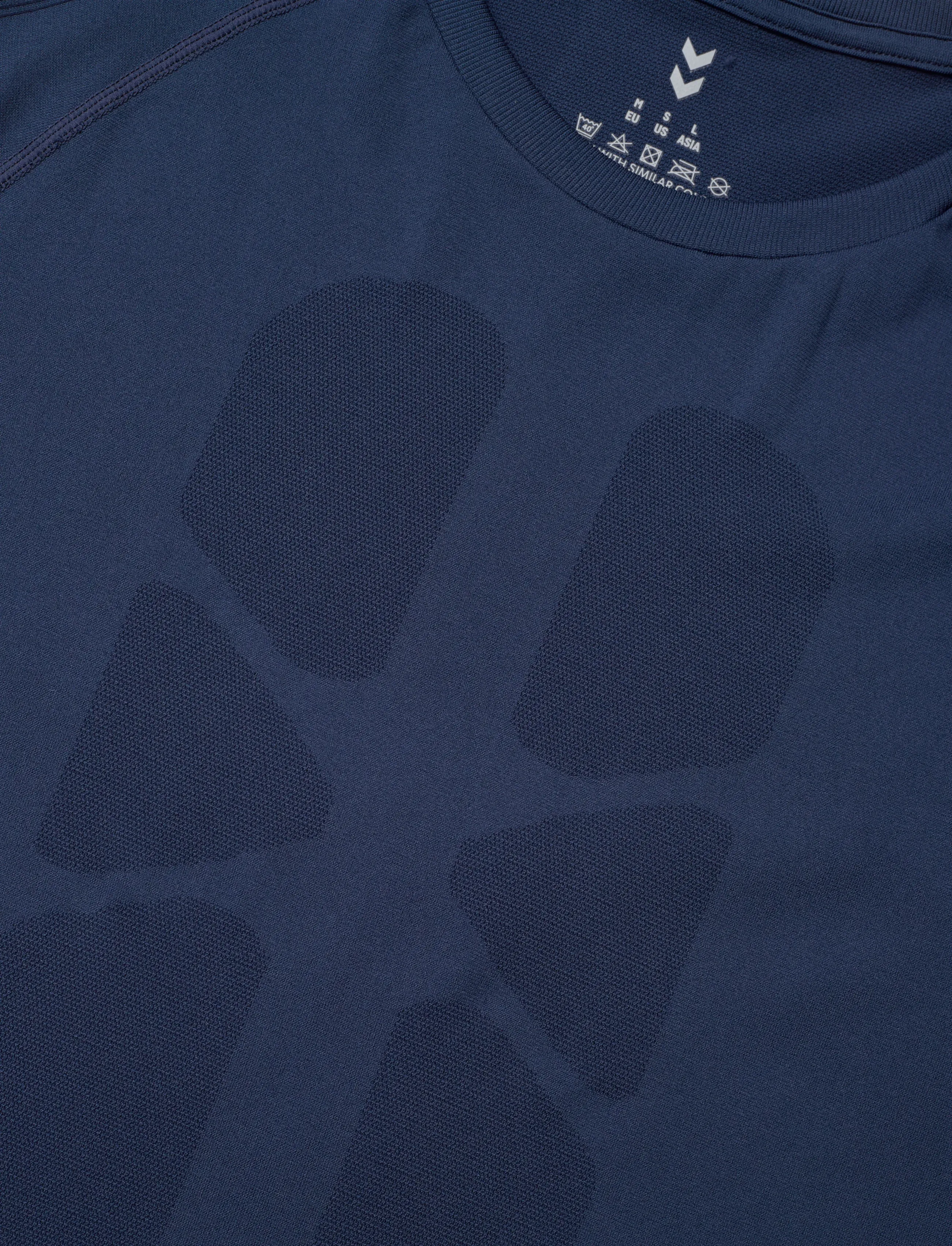 Hummel - hmlHIIT SEAMLESS T-SHIRT S/S - t-shirts - dress blues - 2