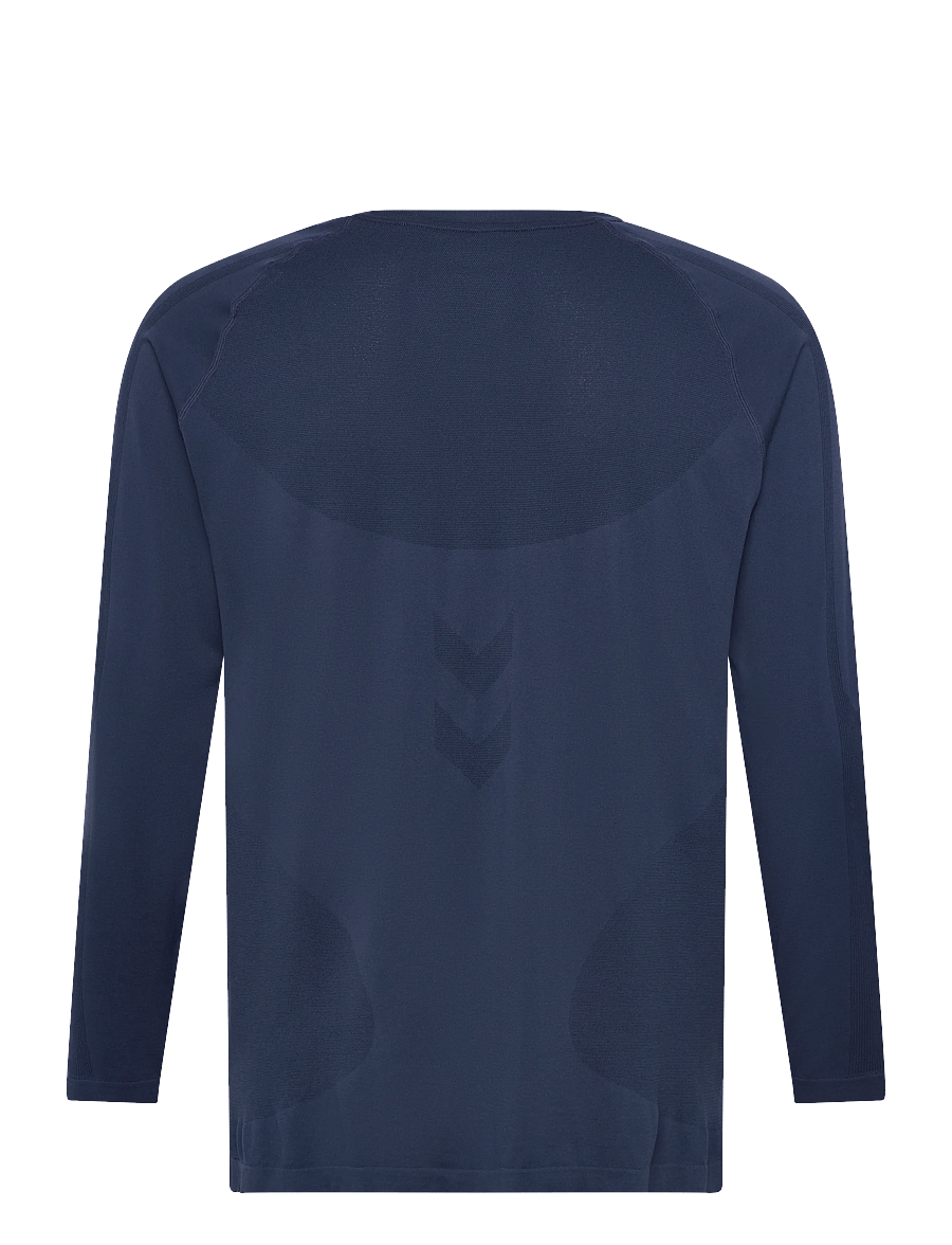 Hummel - hmlHIIT SEAMLESS T-SHIRT L/S - langarmshirts - dress blues - 1