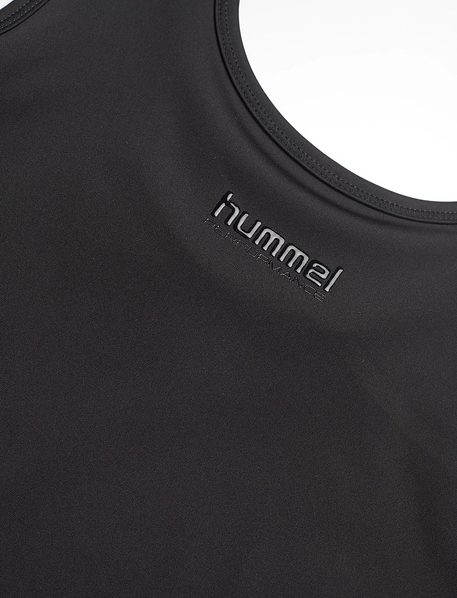 Hummel - hmlHIIT INTENSITY W TOP - crop-tops - black/ebony - 2