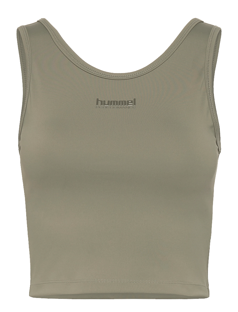 Hummel - hmlHIIT INTENSITY W TOP - crop-tops - deep lichen green - 0