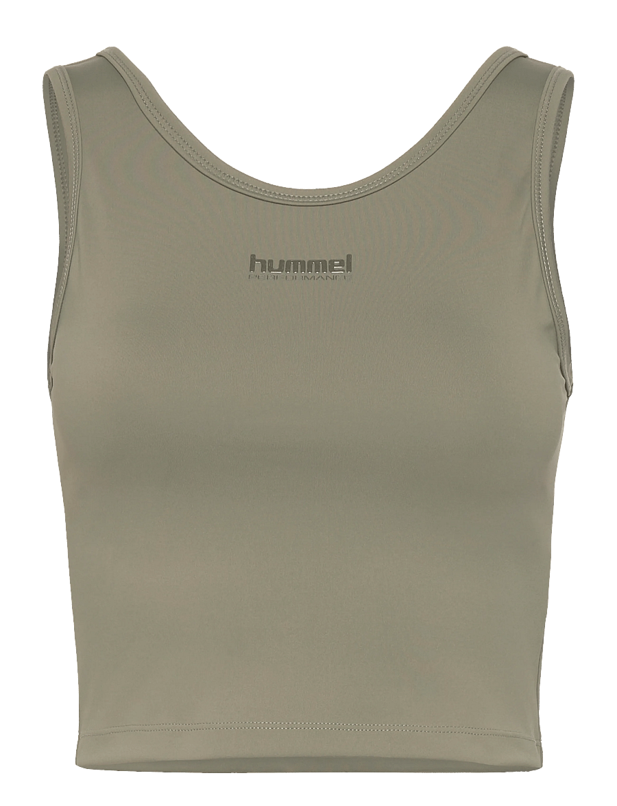 Hummel - hmlHIIT INTENSITY W TOP - crop-tops - deep lichen green - 0