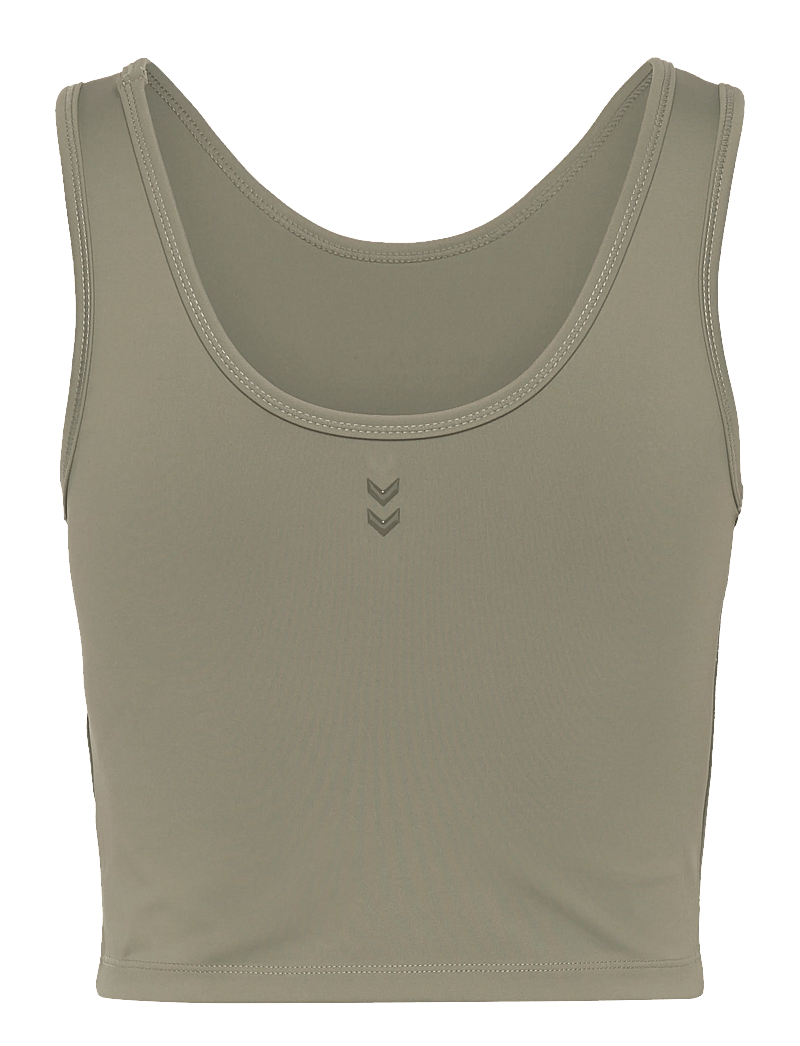 Hummel - hmlHIIT INTENSITY W TOP - crop-tops - deep lichen green - 1