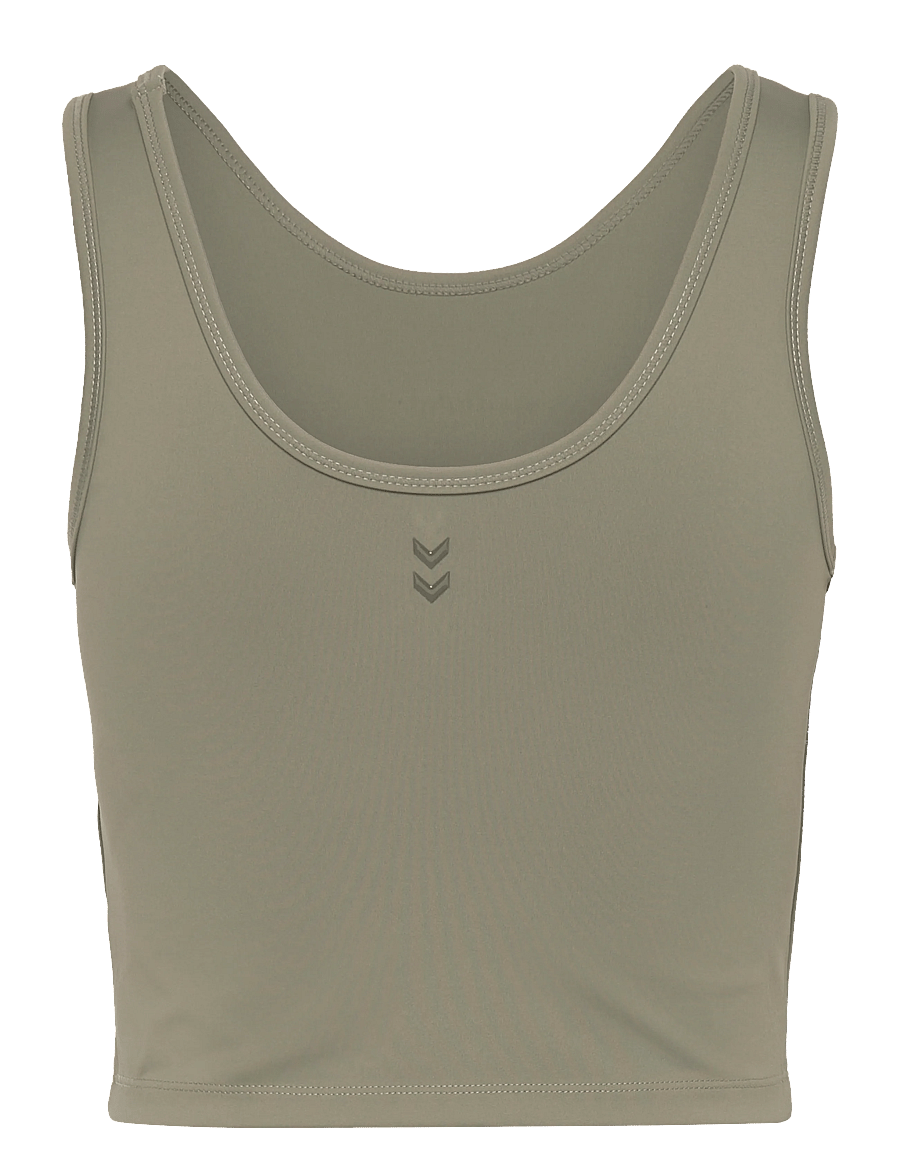 Hummel - hmlHIIT INTENSITY W TOP - crop-tops - deep lichen green - 1