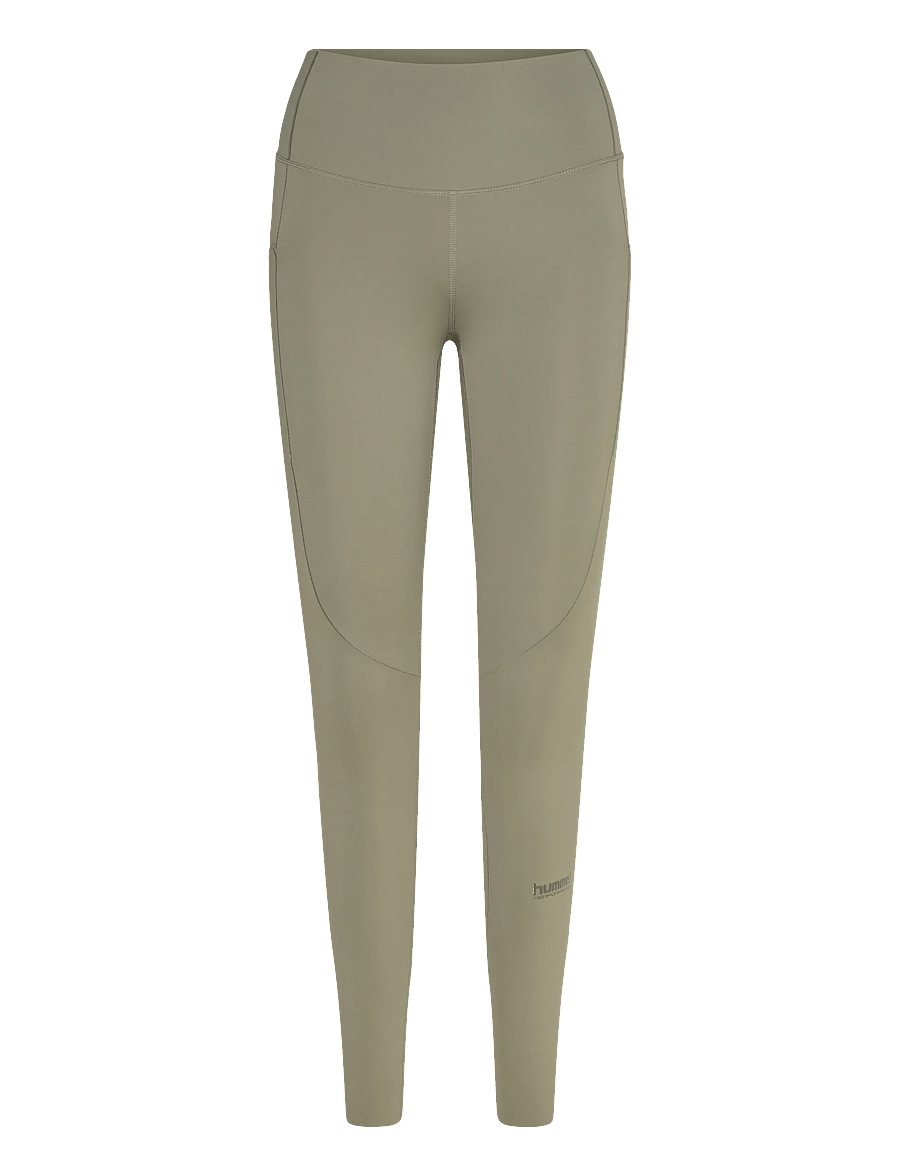 Hummel - hmlHIIT INTENSITY HIGH WAIST TIGHTS - 7/8 länge - deep lichen green - 0