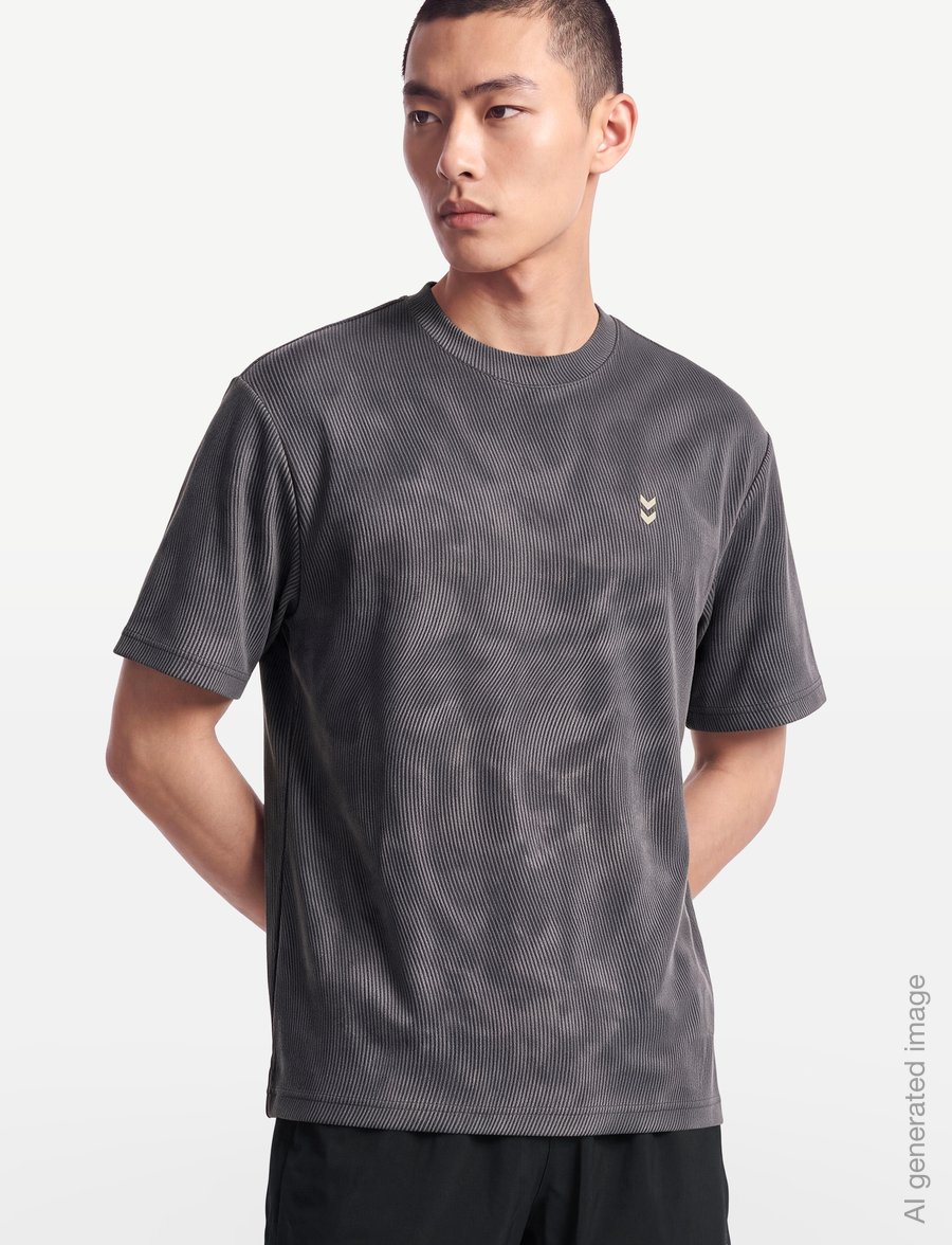 Hummel - hmlHIIT AOP LOOSE T-SHIRT S/S - t-shirts - shark - 3